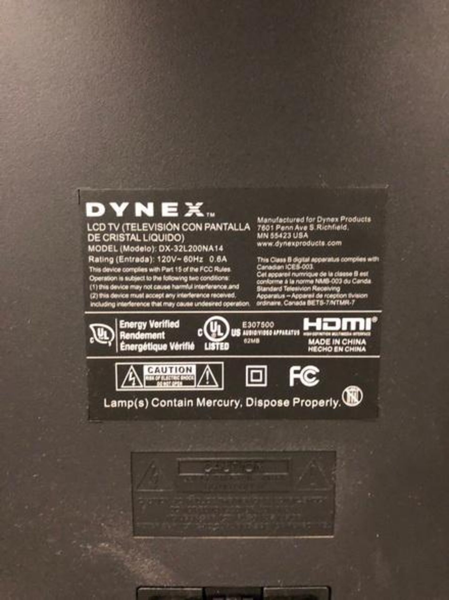 (2) Dynex 32" DX-32L200NA14 LCD Monitor - Image 5 of 5