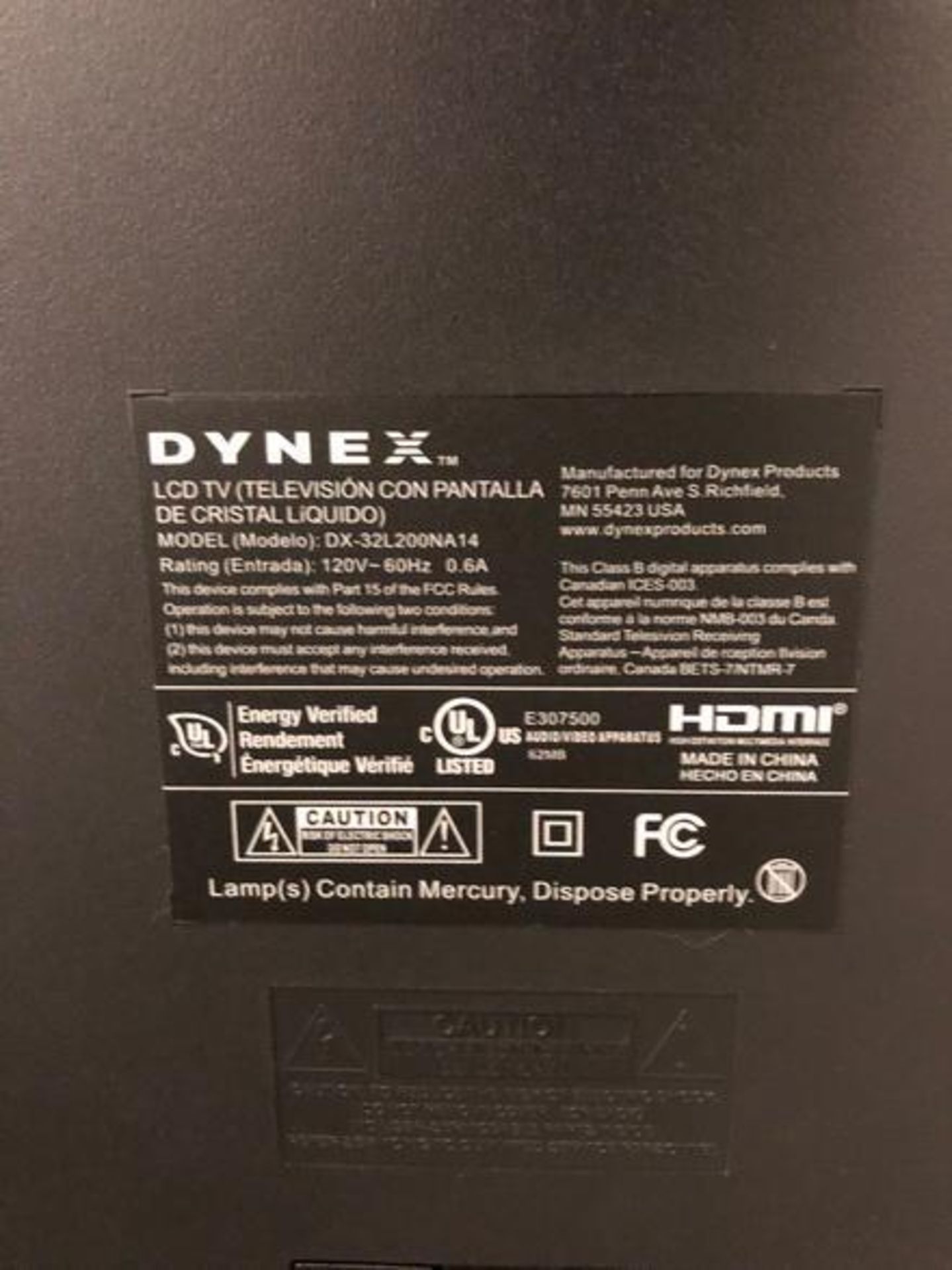 (2) Dynex 32" DX-32L200NA14 LCD Monitor - Image 3 of 5