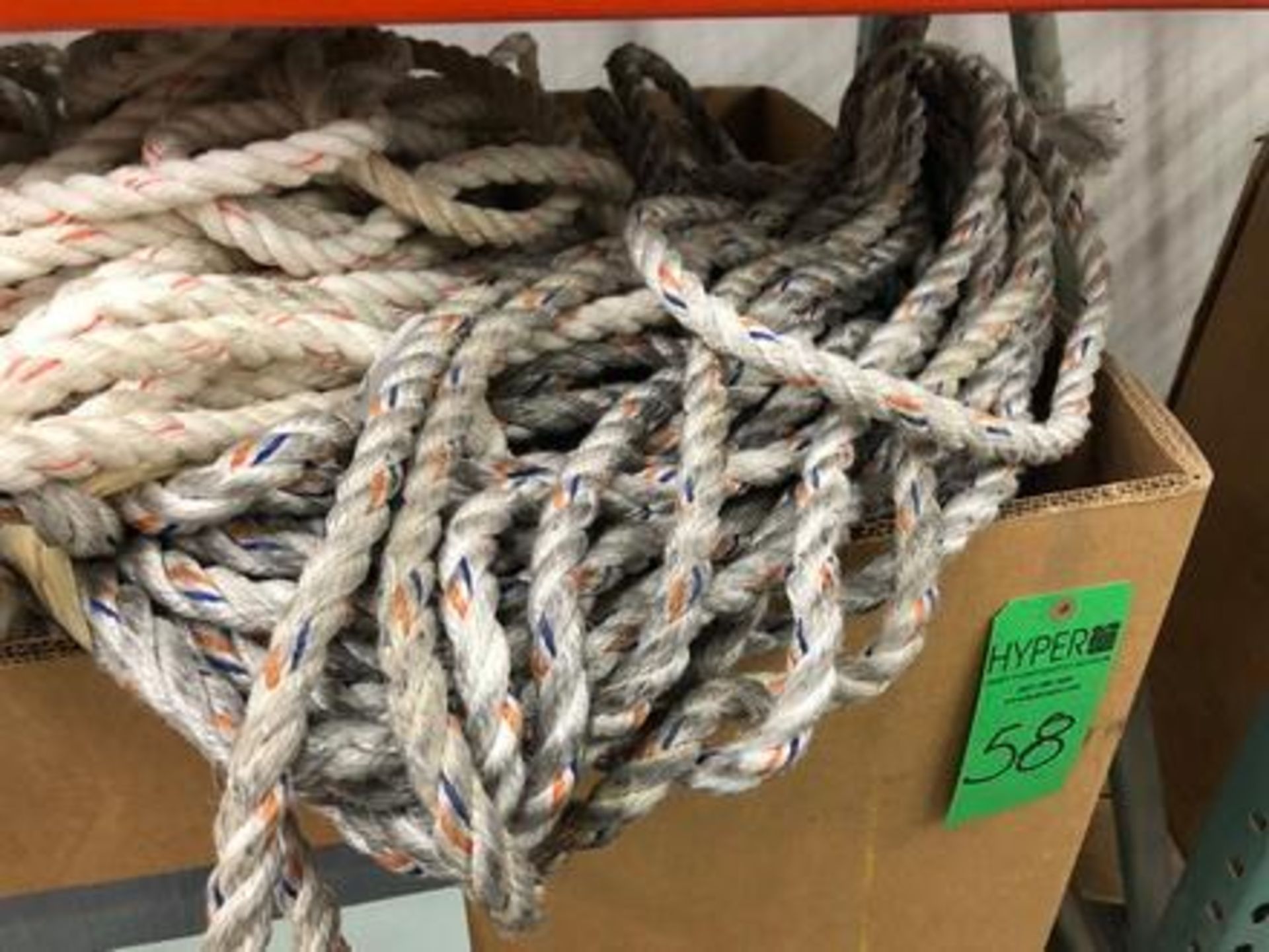Large Quantity of Assorted Ropes in Box - Image 3 of 6