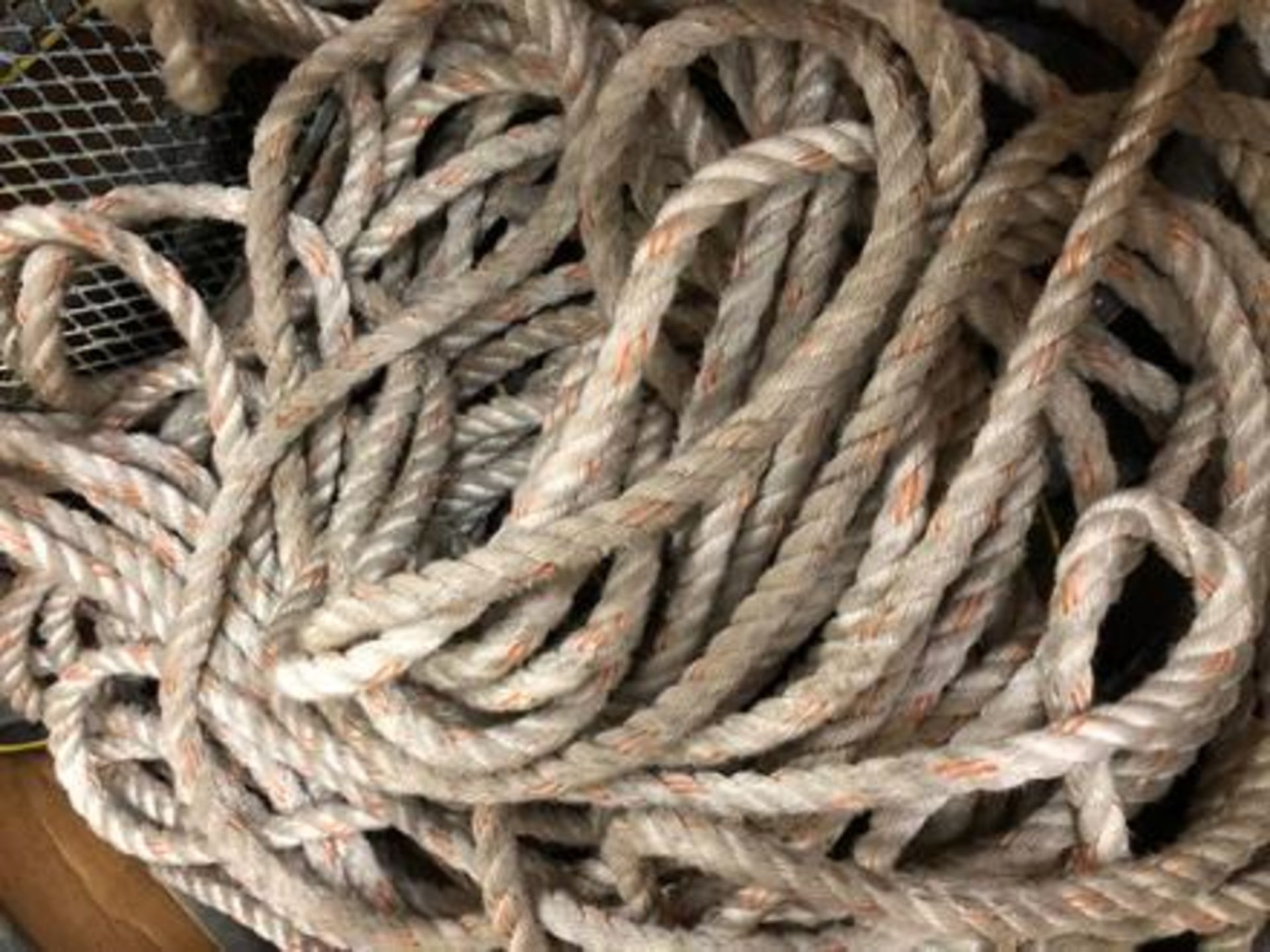 Large Quantity of Assorted Ropes in Box - Image 4 of 6