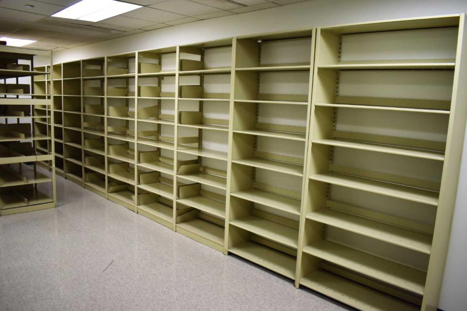 Record Storag Room c/o: (16) Sections Light Duty Adjustable Metal Storage Racks w/7 Shelves per Sect - Image 2 of 4