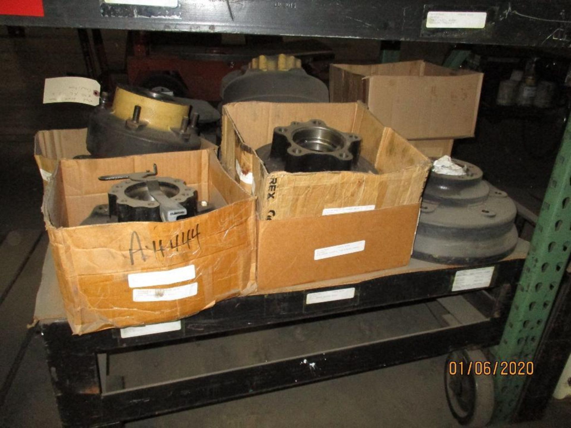 Contents Of Racking Including Hydrulic Hoses, Forklift Wheels, Brake Shoes, Wheel Hubs Etc. FORKS NO - Image 4 of 6