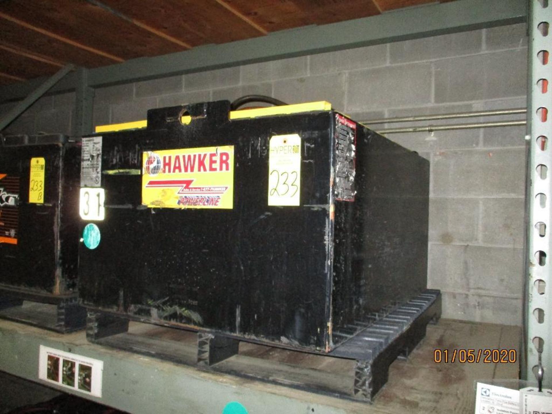 Hawker Forklift Battery (31) 850 Amp Hours, 48v, Type No. 024085F21