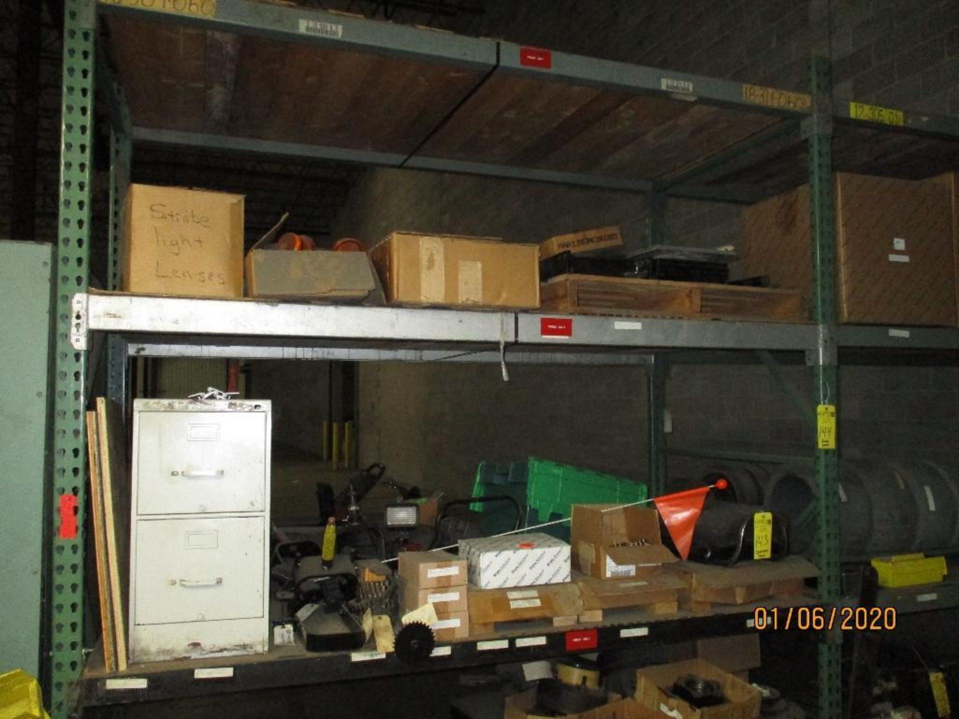 Contents Of Racking Including Hydrulic Hoses, Forklift Wheels, Brake Shoes, Wheel Hubs Etc. FORKS NO - Image 2 of 6