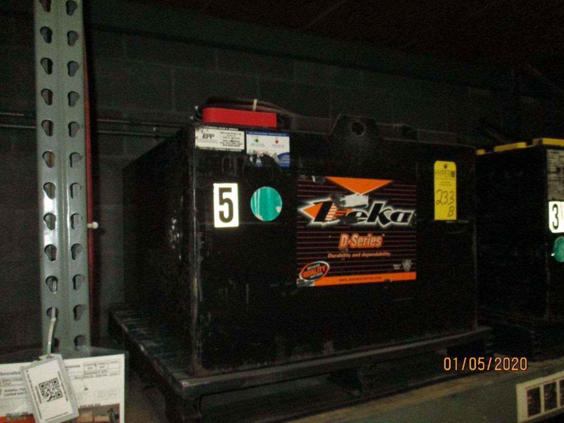 Deka Forklift Battery (5) 850 Amp Hours, 48V