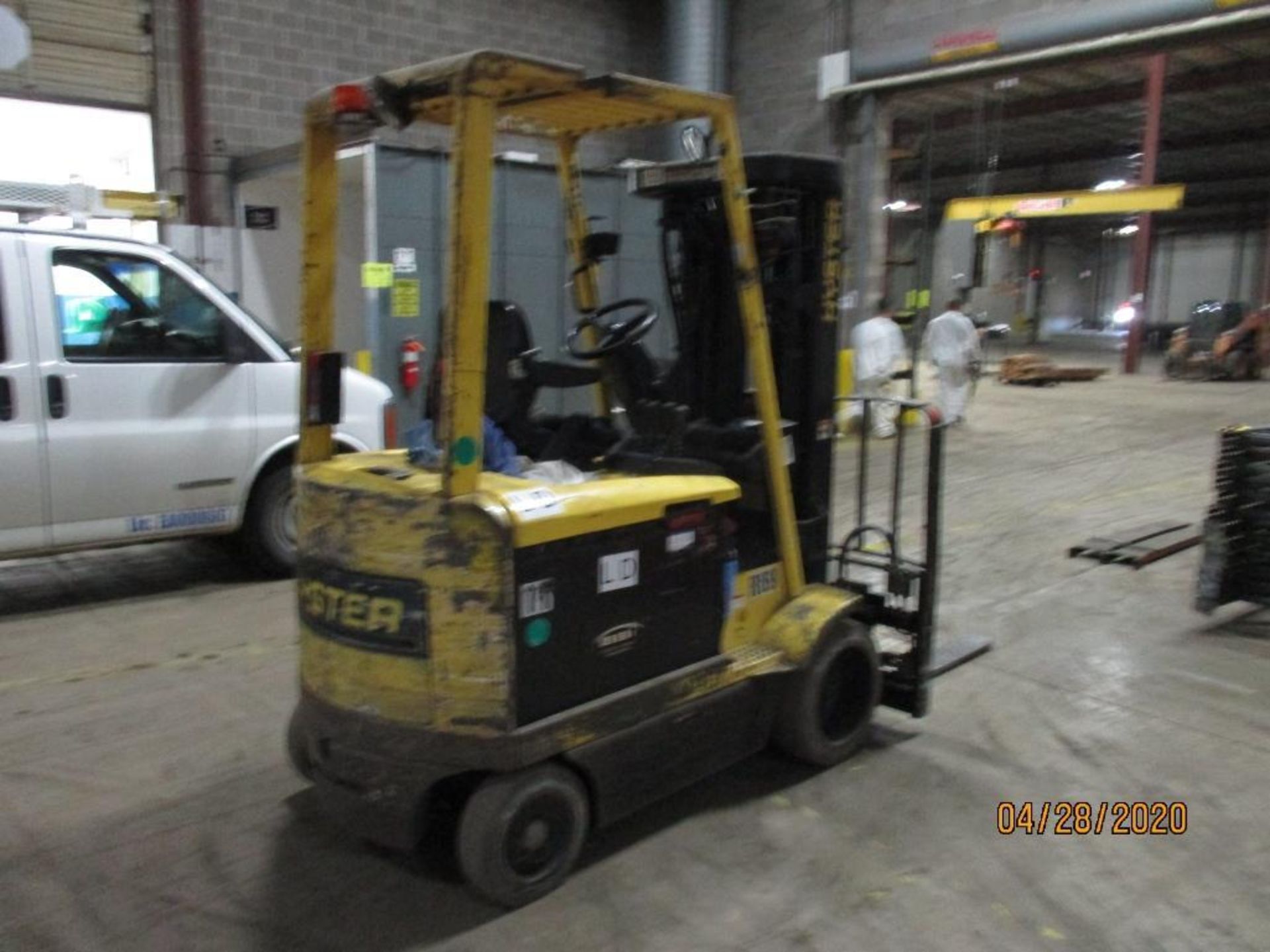 Hyster Electric Forklift (R69) Triple Mast, Side Shift, Auto Adjust 48" Forks, Approx. Height Reach - Image 3 of 6