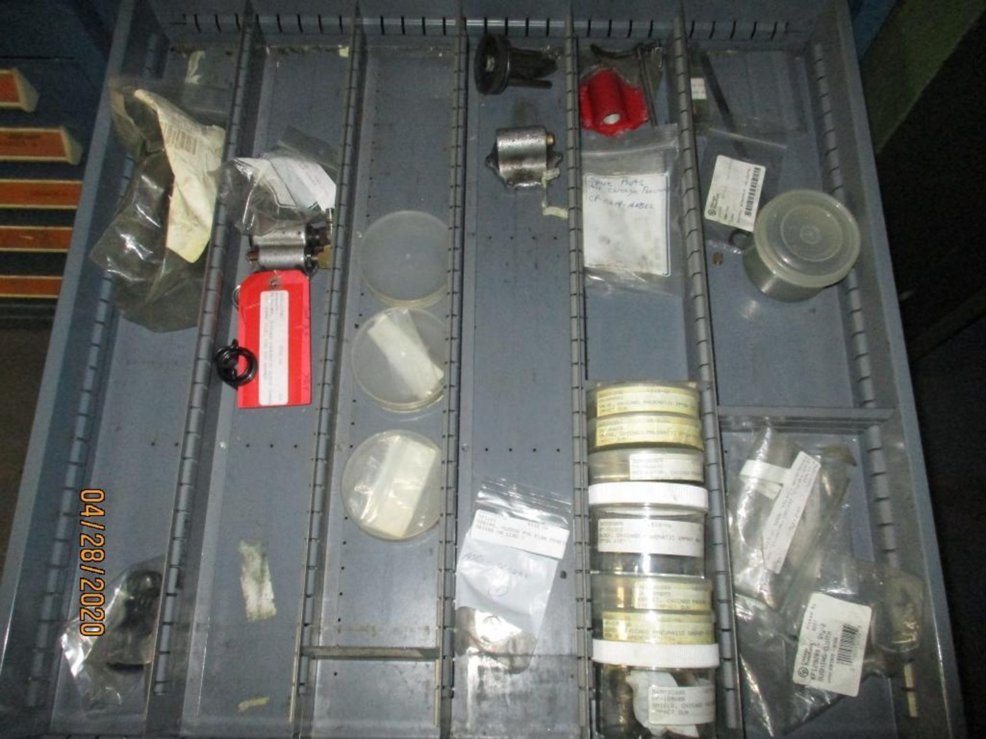 Stanley Vidmar 10 Drawer Cabinet Plus Contents Of Misc. Air Tool Parts And Air Tools - Image 7 of 11