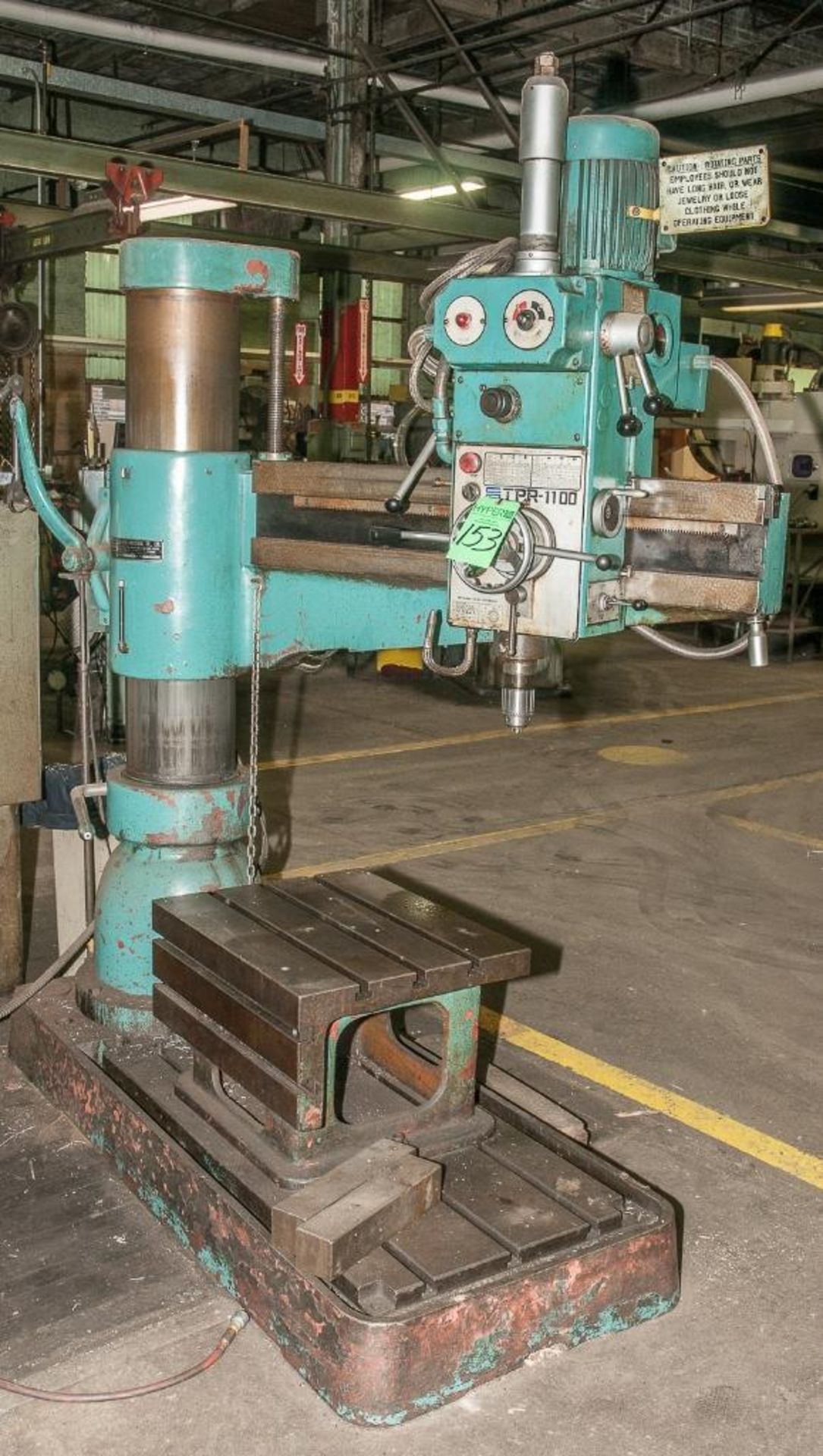 Tai Piin Model TPR-1100, 3' X 9" Column Radial Drill, S/N 8467, (1981), (12) Speed From 44 To 1500 R