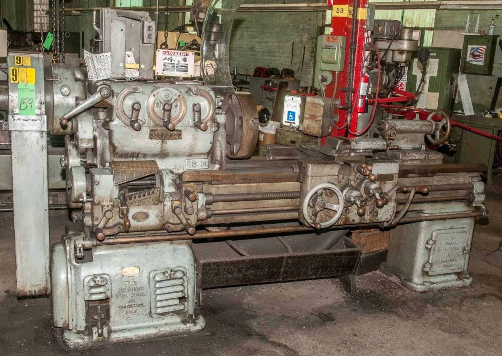 American 18" X 48" Geared Head Engine Lathe, S/N 577-46, (12) Speeds From 8 to 342 RPM