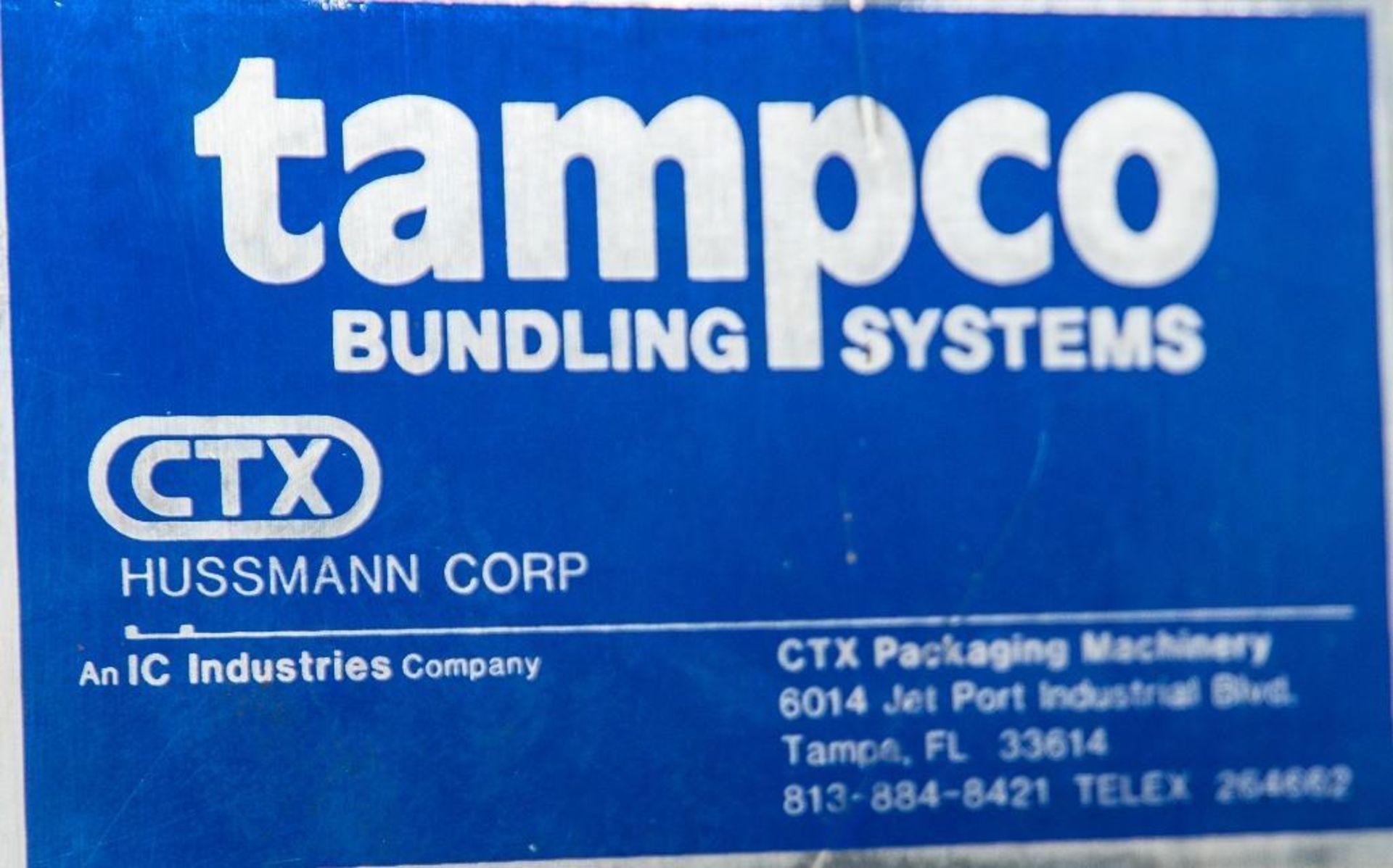 Tampco Bundling Systems Model SA-27, 25" Wide Automatic Sleeve Wrapper, S/N 638, (1988) Stainless St - Image 2 of 4