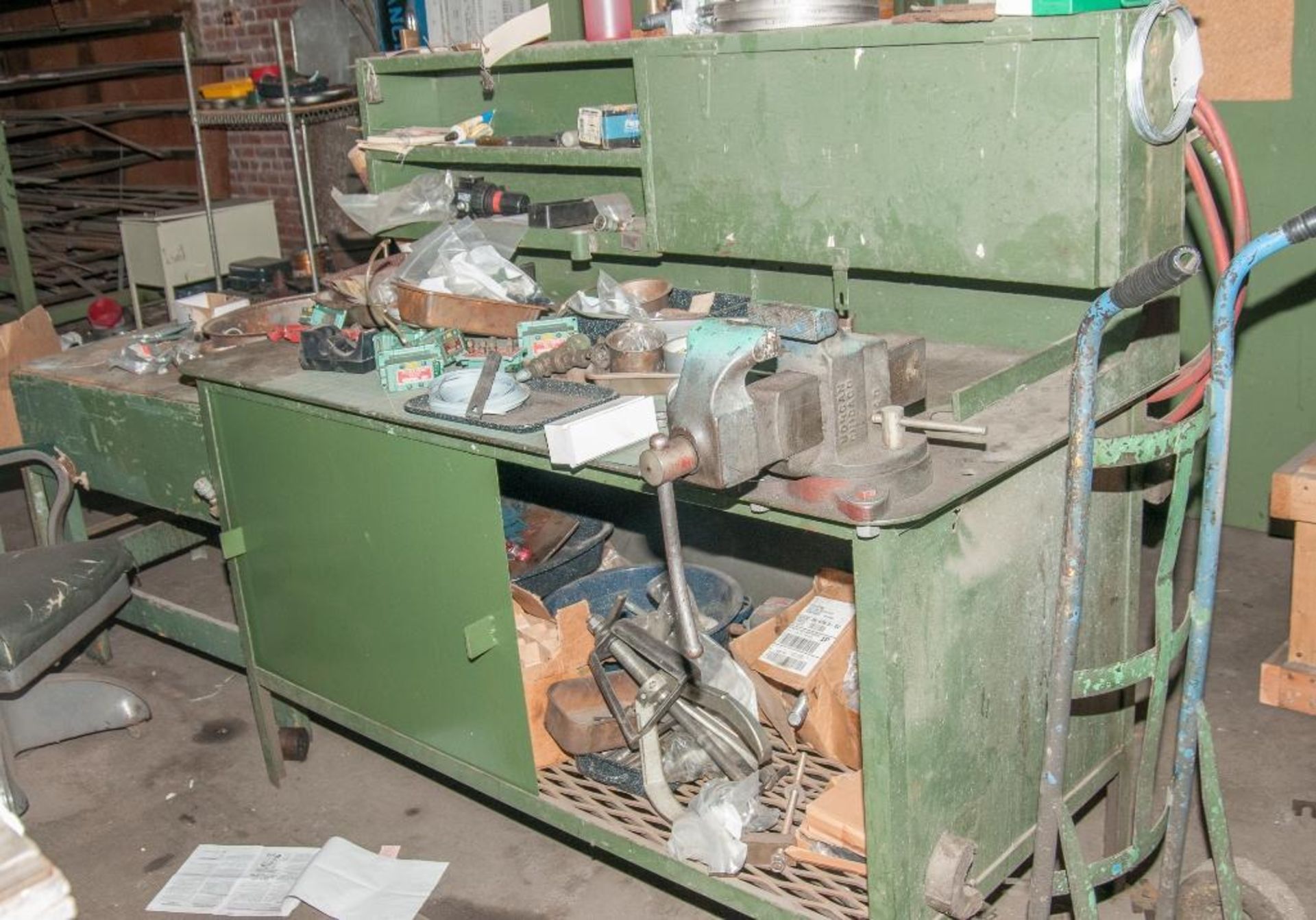 Cabinets, Work Benches ( No Vise) Conveyor Parts, Tape Machine Parts, Water Fountains and Parts - Image 2 of 9