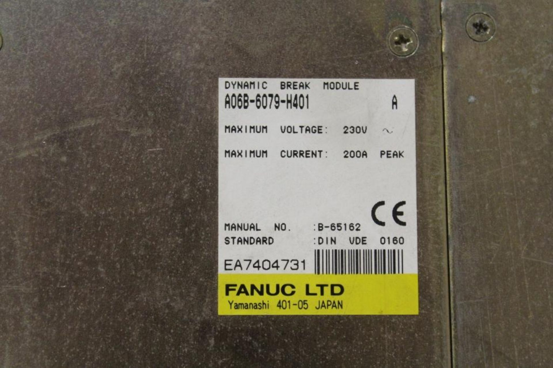 (Lot of 5) Fanuc A06B-6079-H401 Dynamic Brake Modules - Image 2 of 2