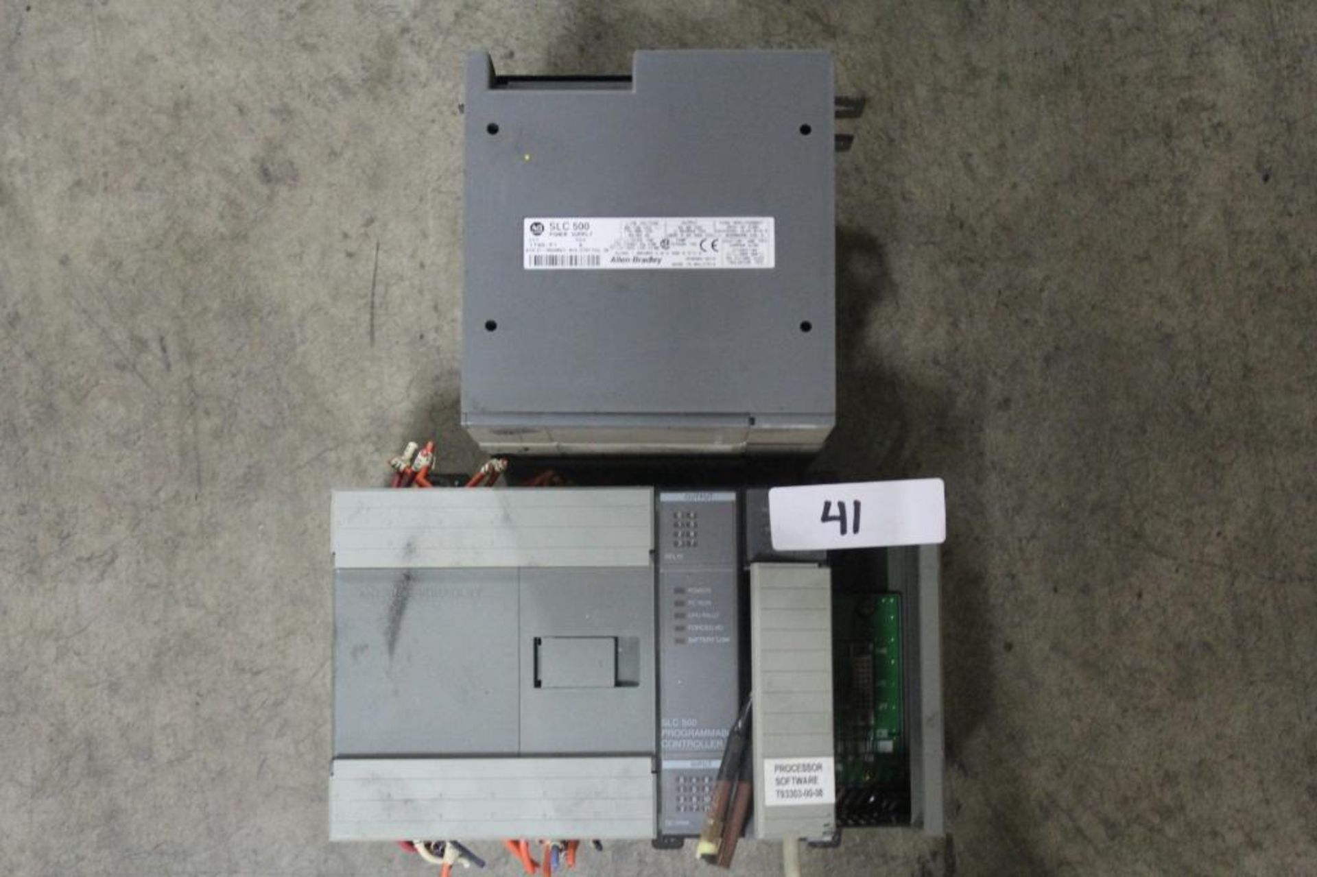 (Lot of 2) Allen-Bradley 1746 Racks w/ P1 Power Supply & Processor 1747-L524