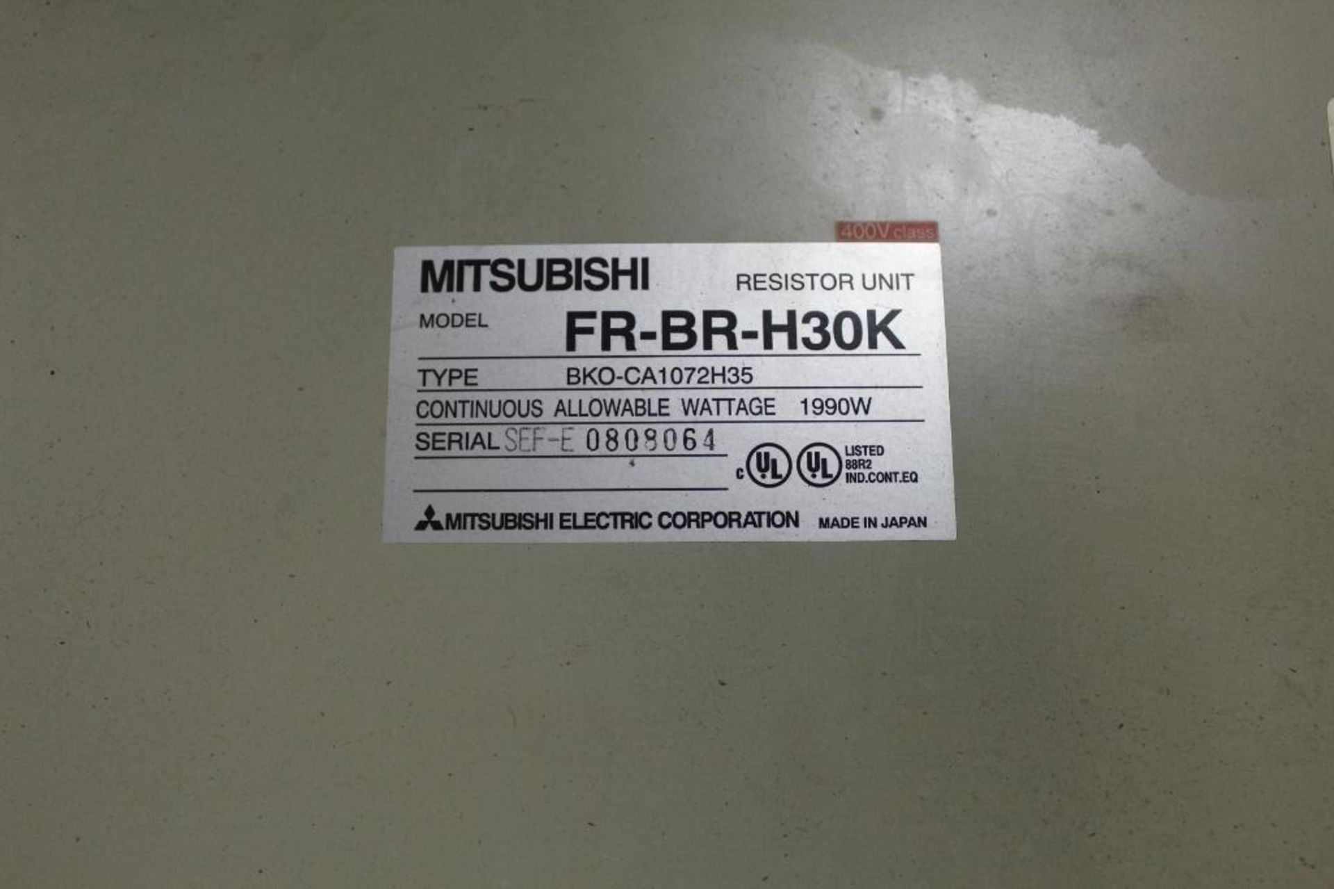 Mitsubishi FR-BRH30K Resistor Unit - Image 2 of 2