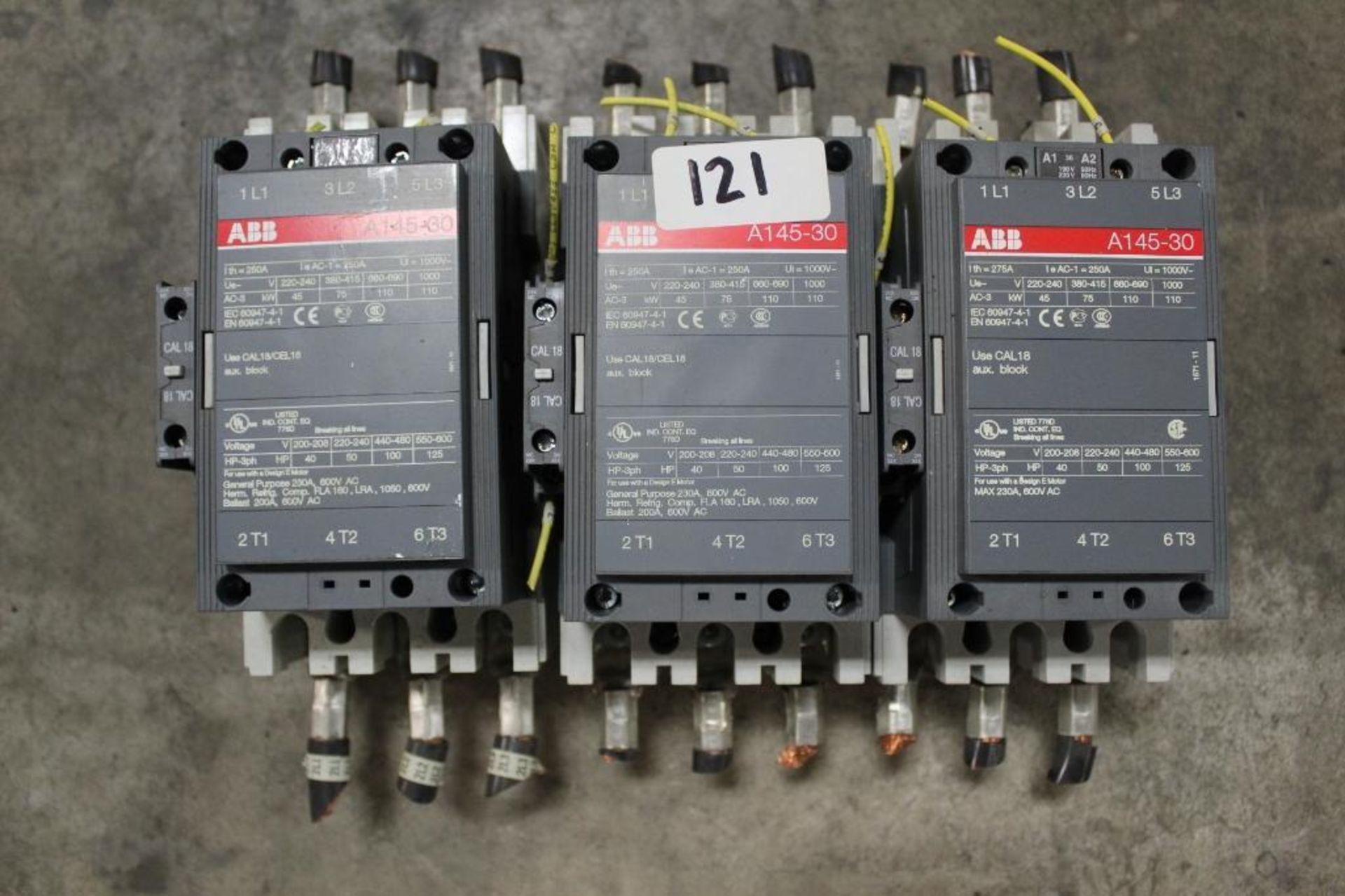 (Lot of 3) ABB A145-30 Circuit Breakers