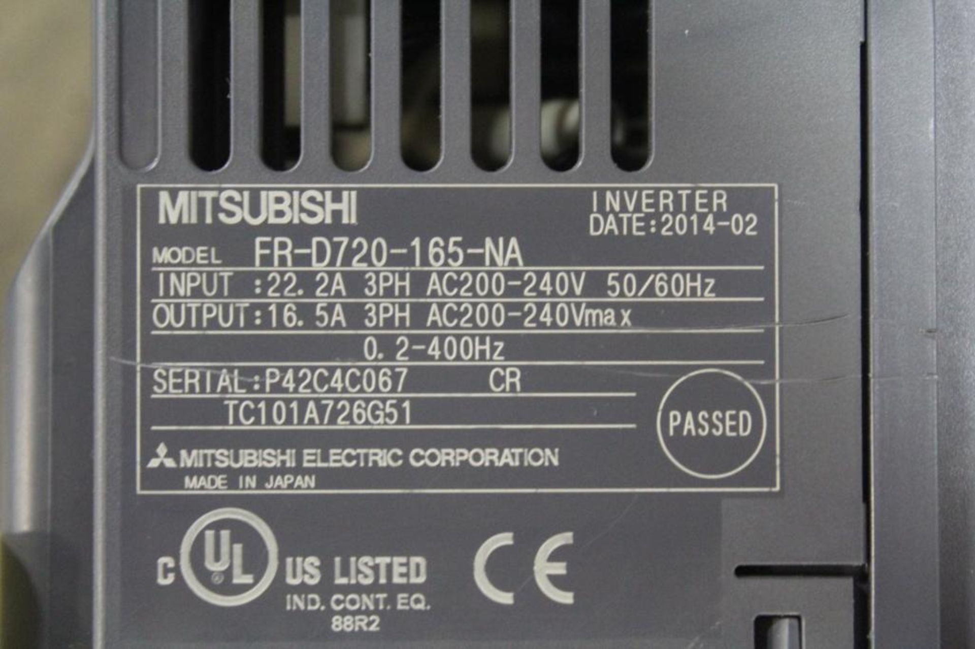 Mitsubishi FR-D720-165-NA Inverter - Image 2 of 2