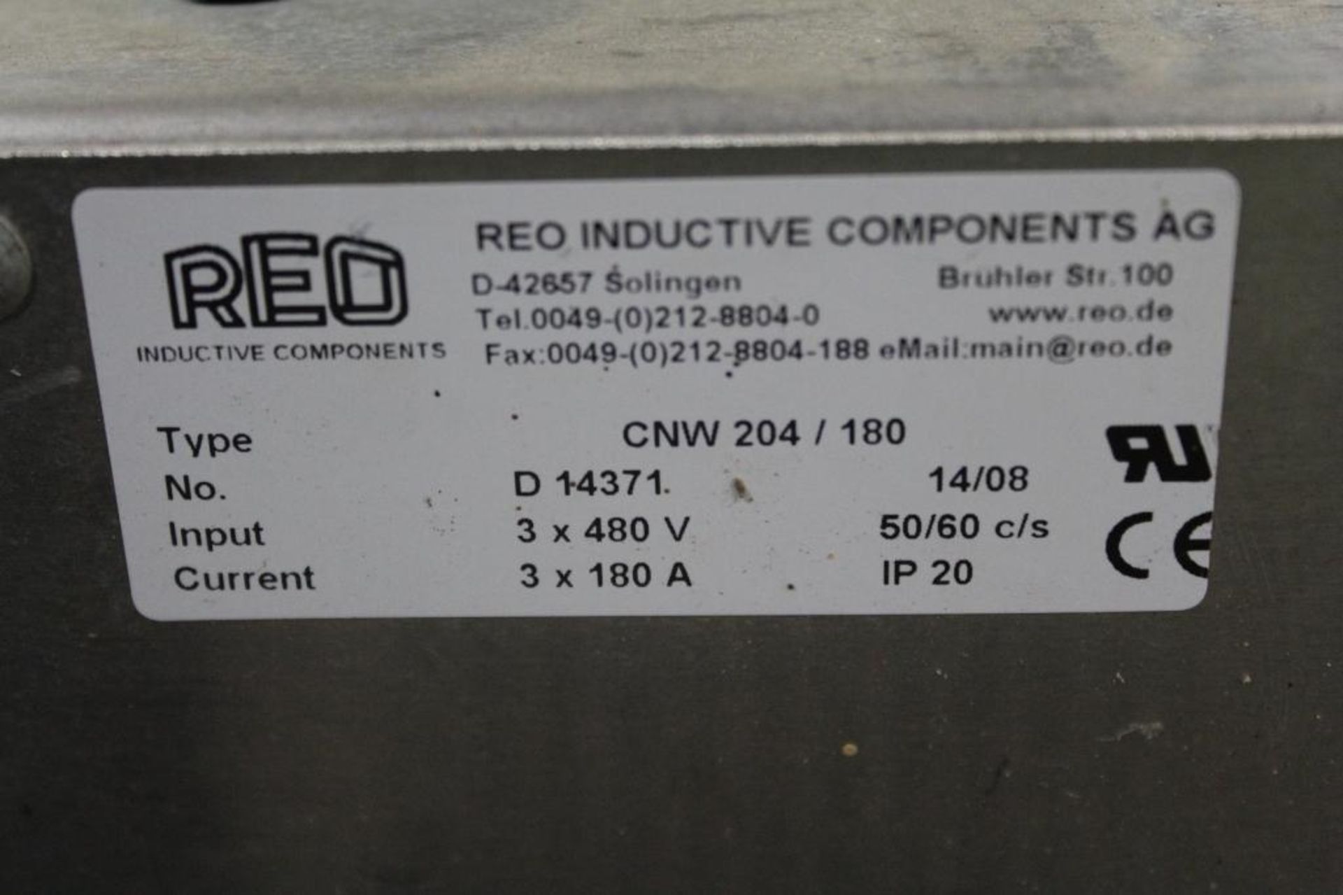 (Lot of 3) REO CNW204/180 3-Phase Main Filter - Image 2 of 2