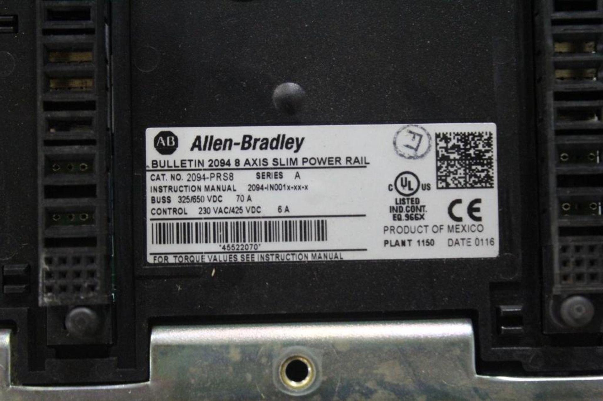 Allen-Bradley 2094-PRS8 Kinetix Rack - Image 2 of 2