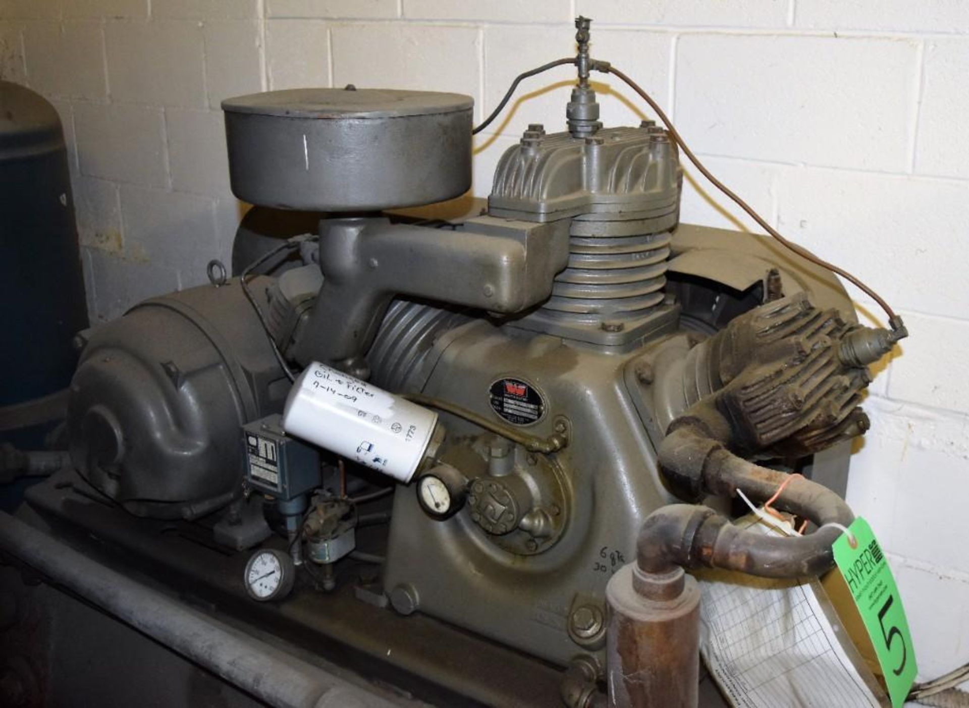 Worthington 25 HP Model BN Air Compressor S/N: BN2153A - Image 9 of 9