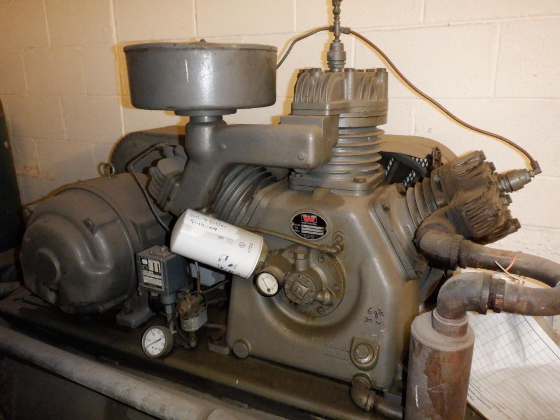 Worthington 25 HP Model BN Air Compressor S/N: BN2153A - Image 8 of 9