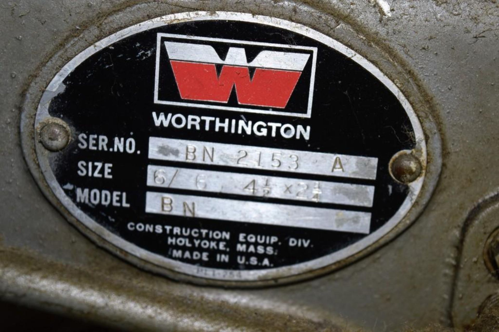 Worthington 25 HP Model BN Air Compressor S/N: BN2153A - Image 7 of 9