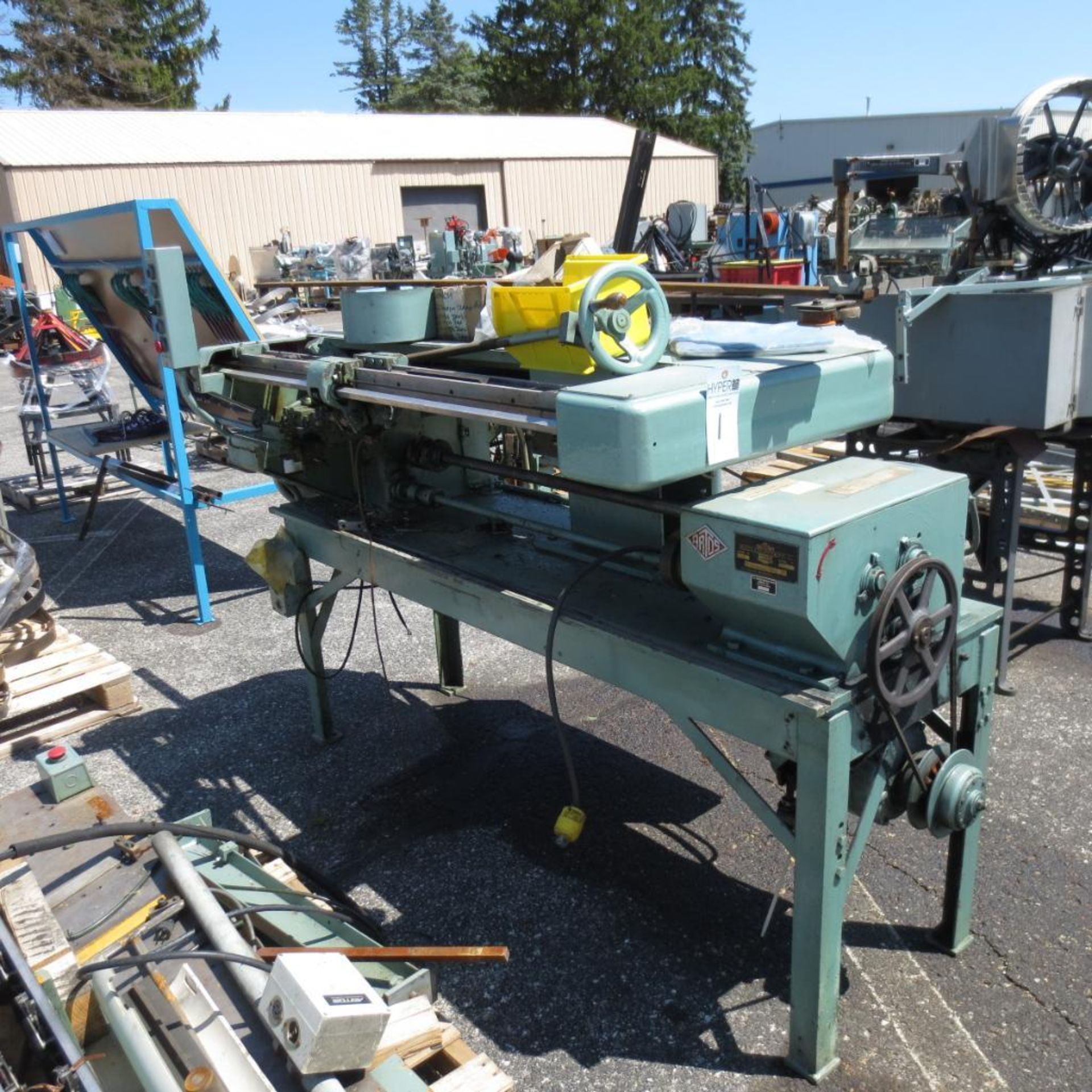 Artos Engineering Model CS-9-AT Automatic Wire Cutter Machine S/N: 23794 w/ Conveyors and Presses, l