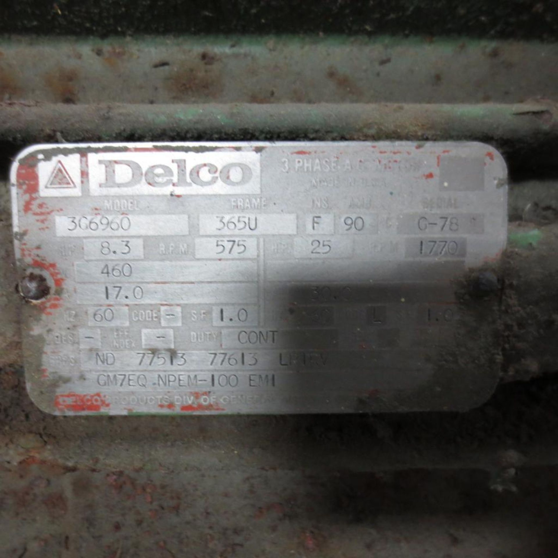 (2) Delco 8.3 HP Motors. Loading Fee is $25.00 - Image 2 of 2