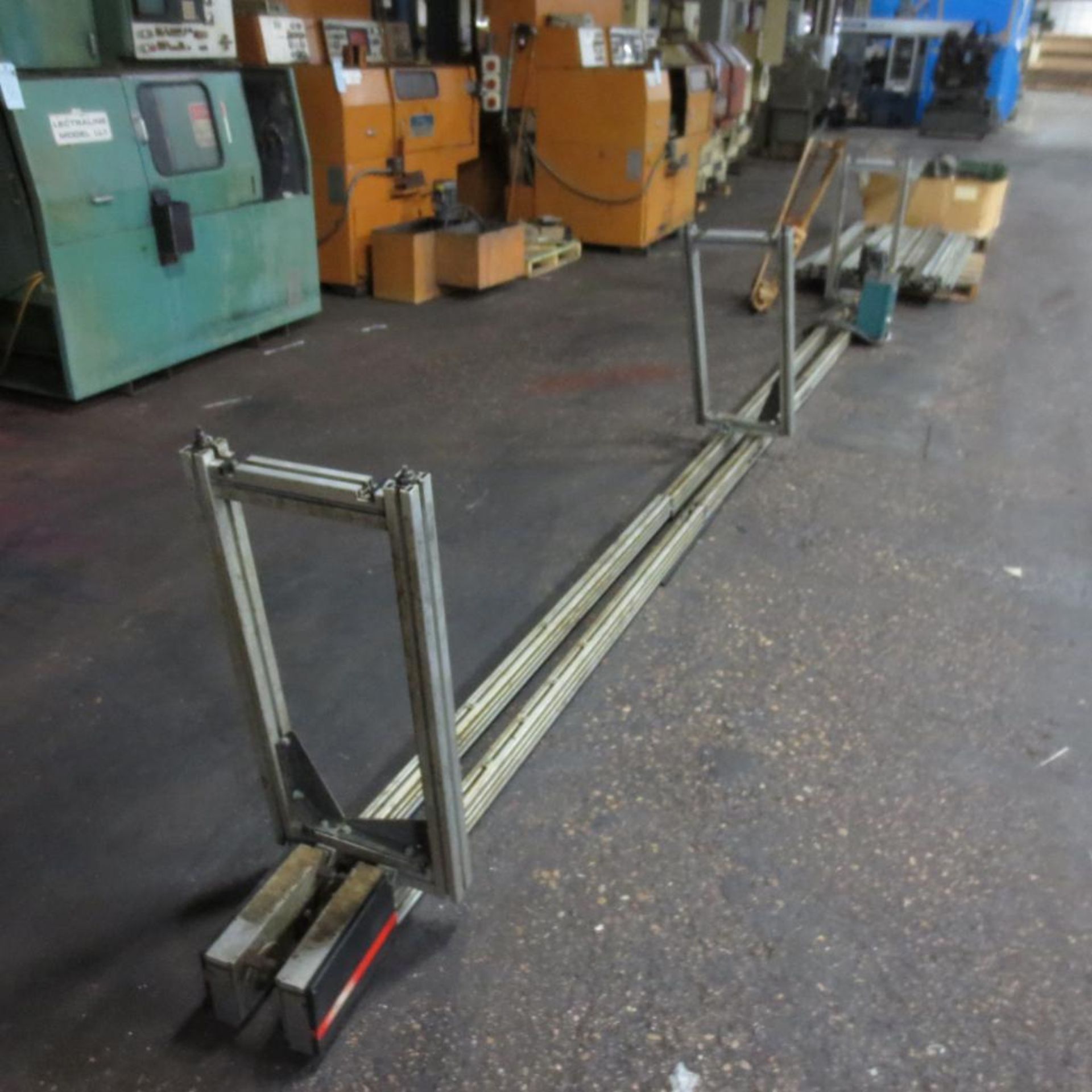 Row of Aluminum Frame for Conveyors and Fencing and Orange Fence. Loading Fee is $150.00 - Image 3 of 5