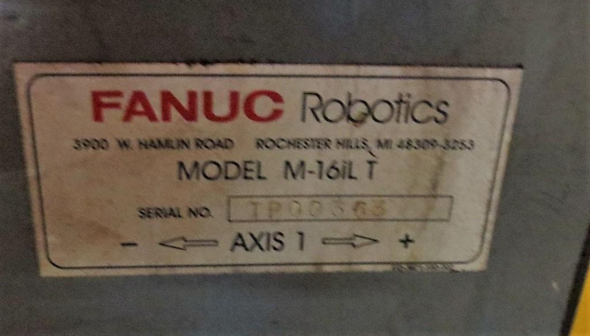 Fanuc M16IT RJ3 Gantry Top Loader 31' With Fanuc Robot M-16ILT, Fanuc SYS RJ3 Control, Arm Fanuc Mod - Image 3 of 13