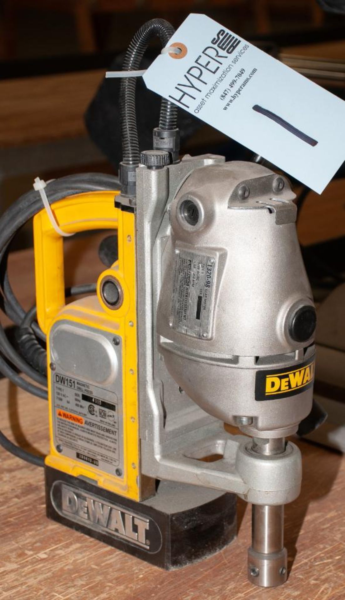 DeWalt Model DW151 Electric Magnetic Drill Press S/N: 4115