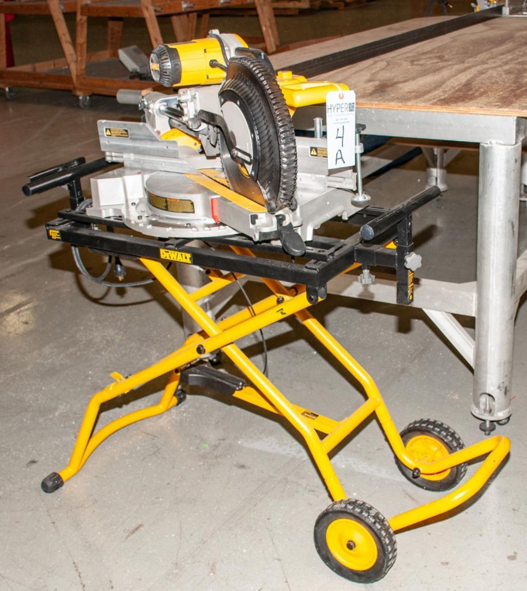 DeWalt Model DWS780 12" Double Bevel Sliding Compound Miter Saw s/n 4641297, 120v, On DeWalt Model D