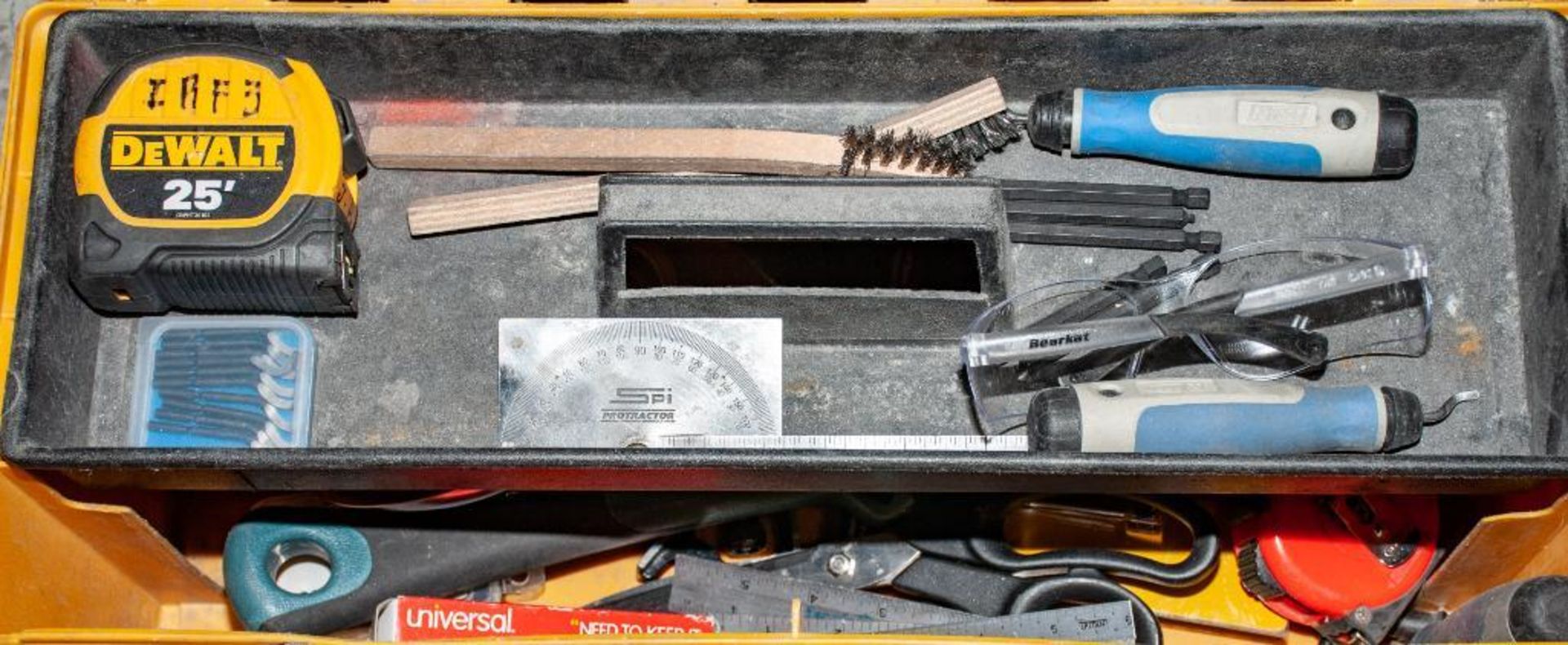 Lot c/o: (2) Westward Toolboxes w/ Tools, Tape Measures, Speed Squares, Magnetic Trays, 2" Disc Hold - Image 4 of 5