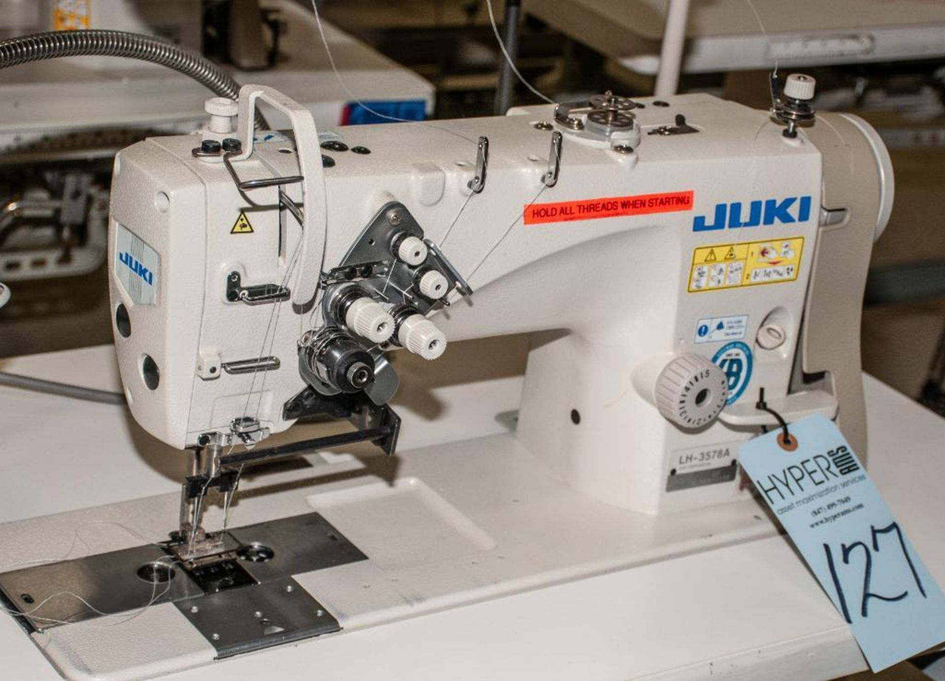 Juki LH-3578A Sewing Machine S/N: 8L3GB11139 w/ Table, 1/2-HP, 110V - Image 2 of 6