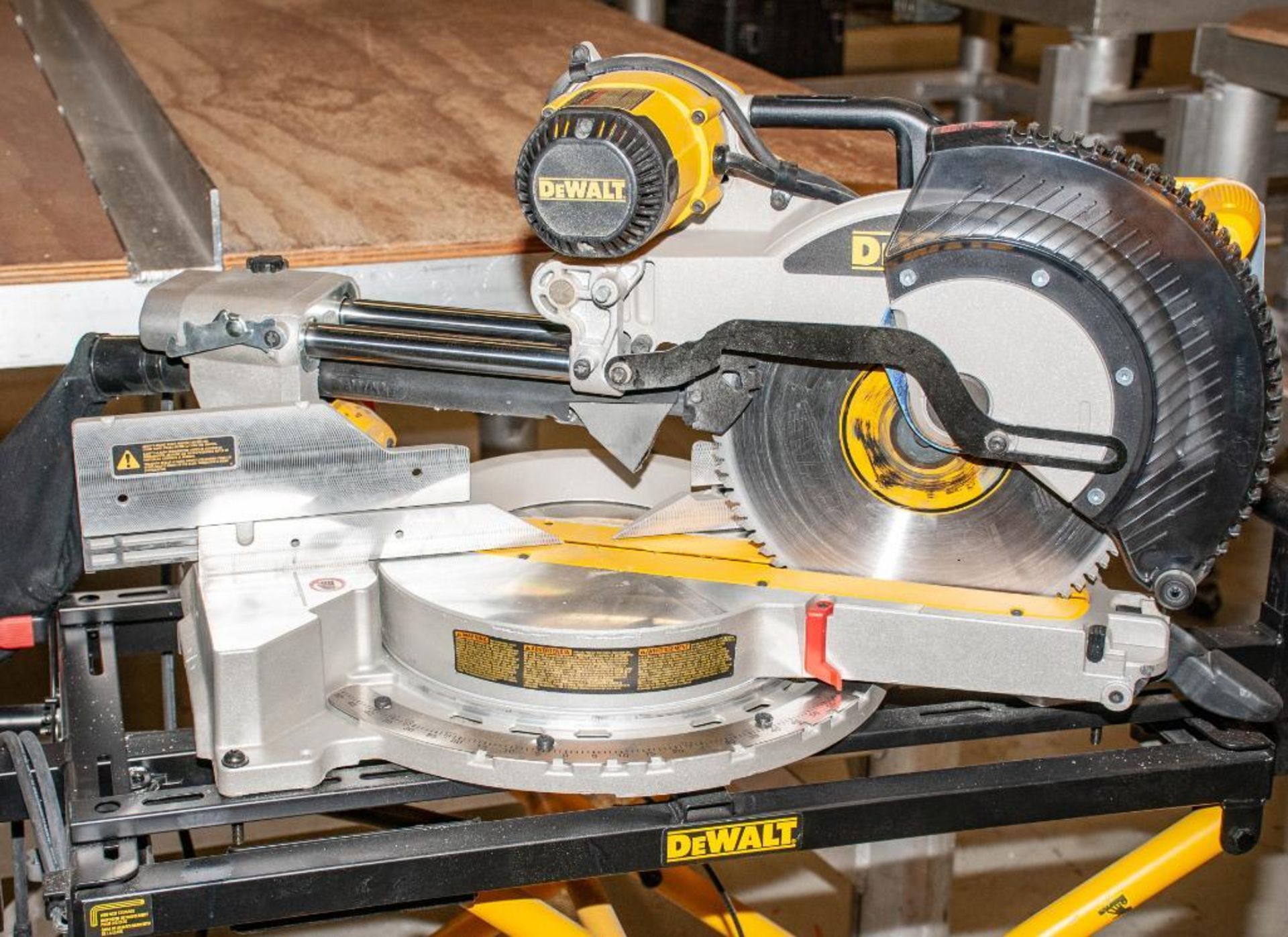 DeWalt Model DWS780 12" Double Bevel Sliding Compound Miter Saw s/n 4641297, 120v, On DeWalt Model D - Image 2 of 4