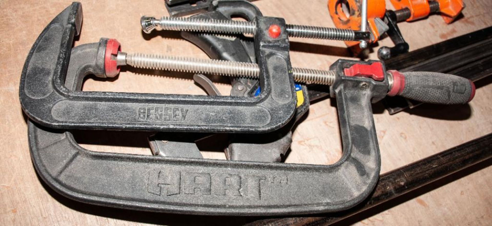 Lot c/o: (3) Dewalt Bar Clamps Approx. 33" Bar, (3) Irwin Quick Grip Bar Clamps Approx. 22" Bars, (1 - Image 4 of 4