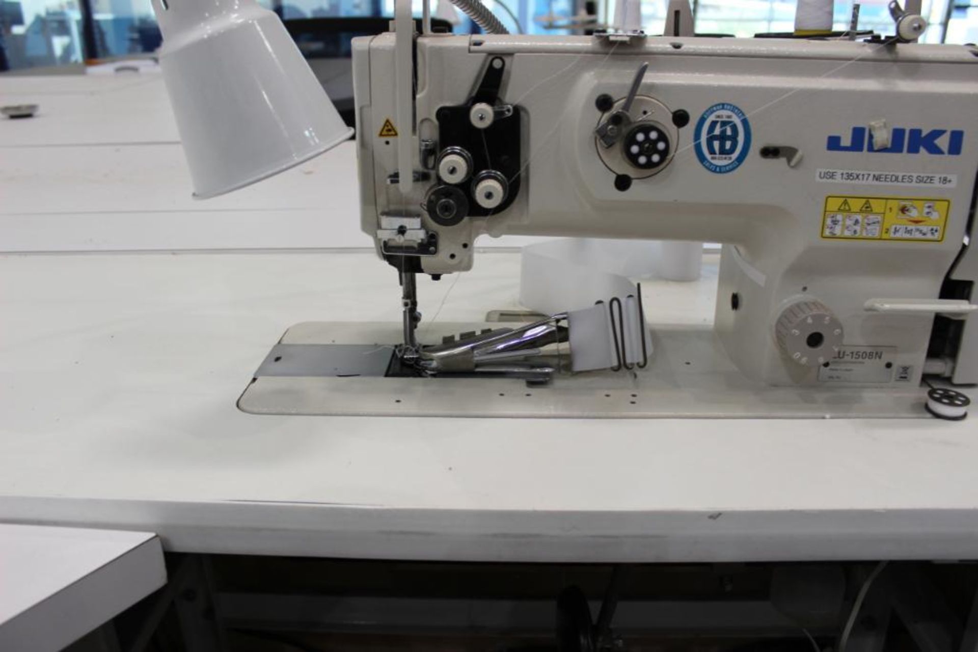 Juki model LU-1508N sewing machine s/n 8L8JB01066 w/Sewing Table - Image 3 of 5