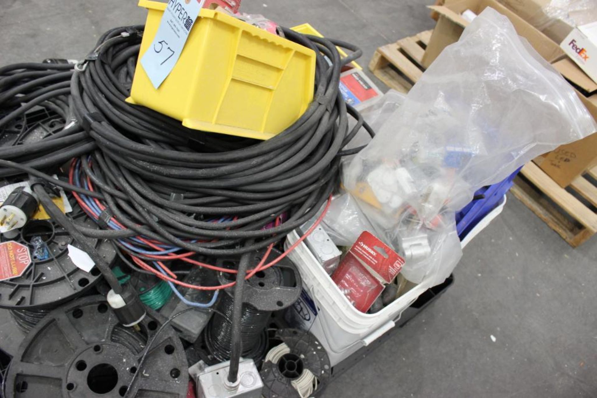pallet of assorted wire & cords - Image 2 of 3