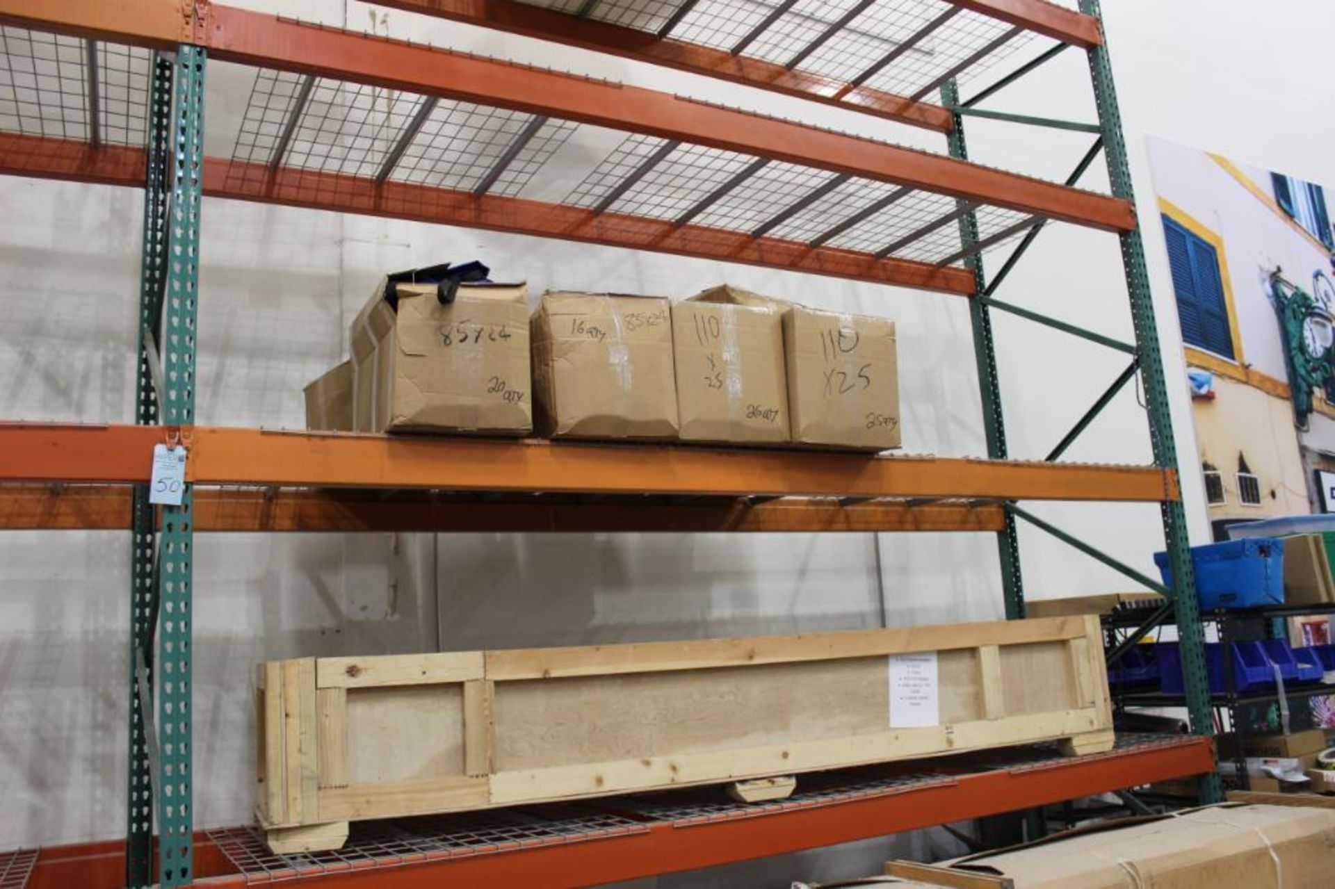 (3)-sections pallet racking 16' x 42” x 13' consisting of (24)-13' crossbars and (4)- 16'x42” uprigh - Image 2 of 4