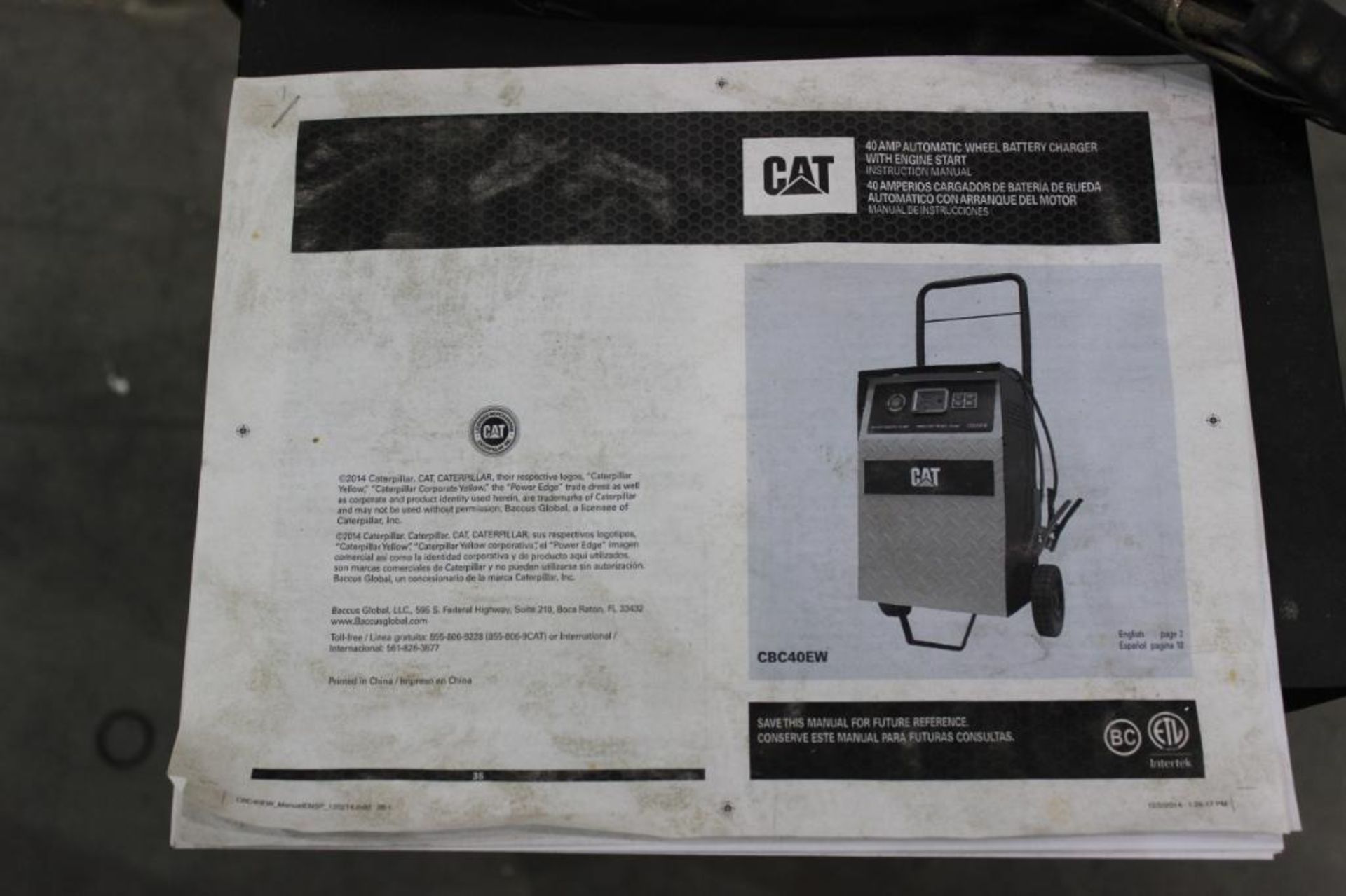 Cat model CBC40EW 40amp portable battery charger - Image 3 of 4