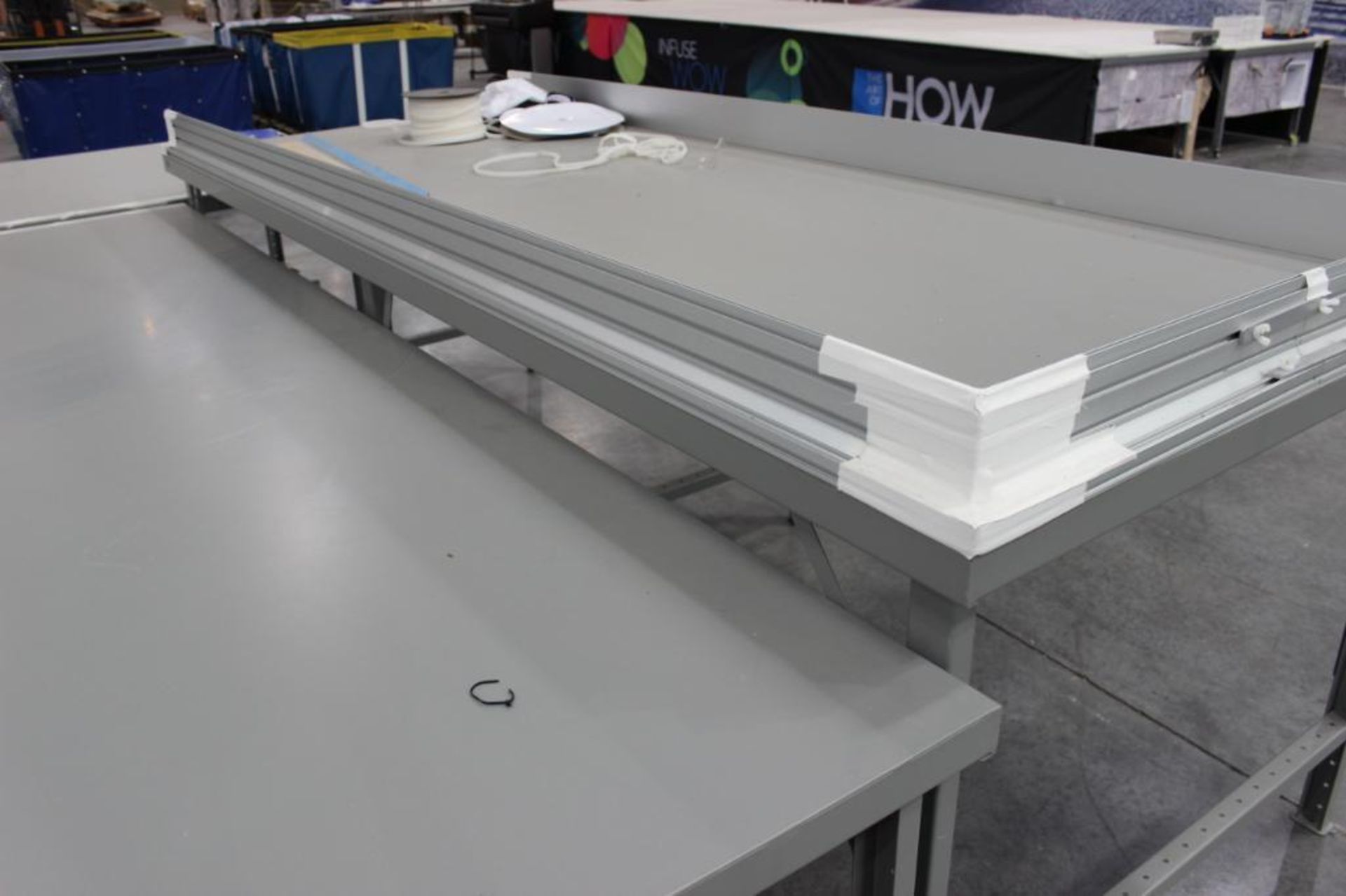 (5) 5' x 10'6” cutting tables (no contents on top) - Image 3 of 3