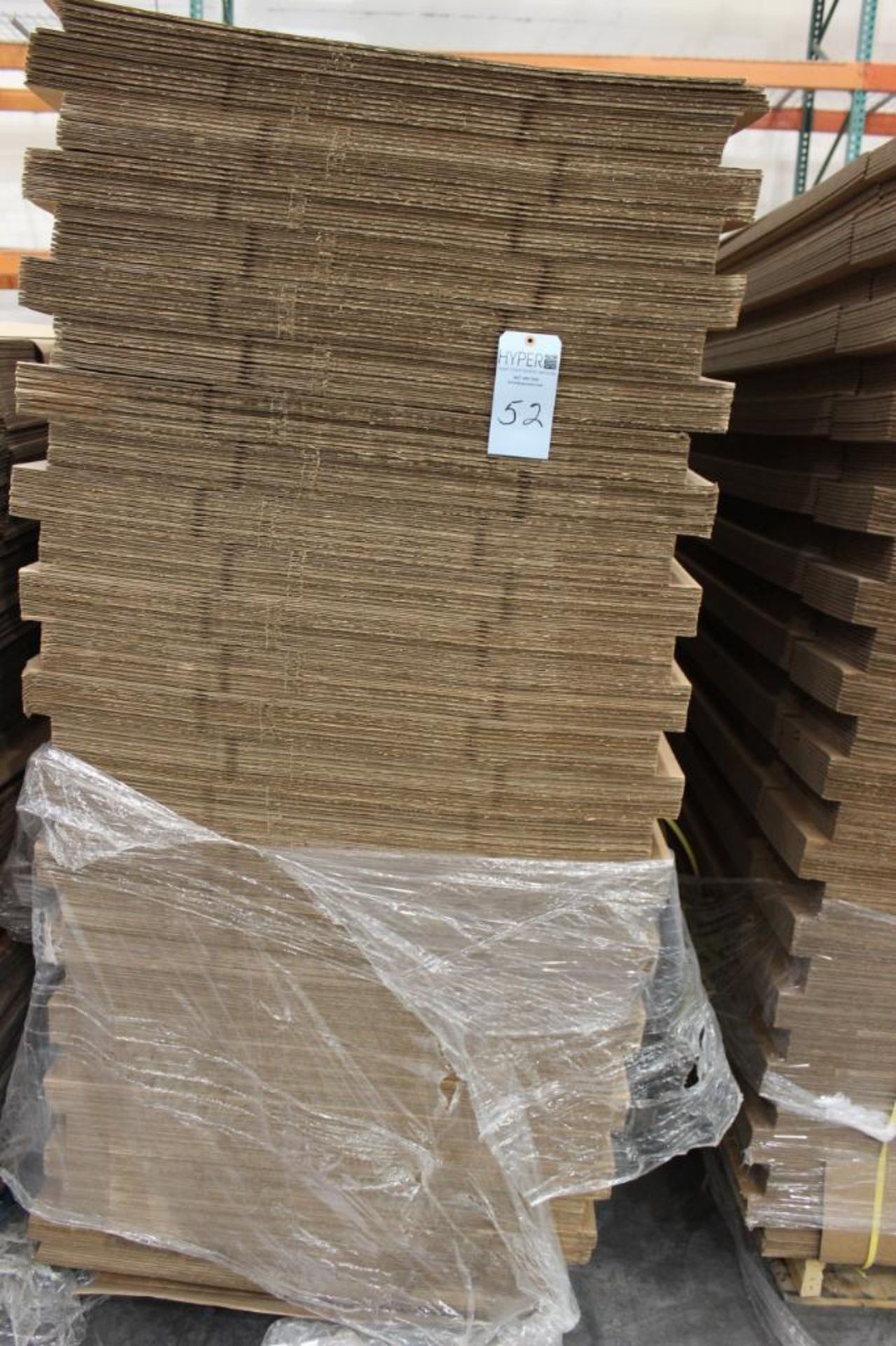 (6) bundles of cardboard various sizes