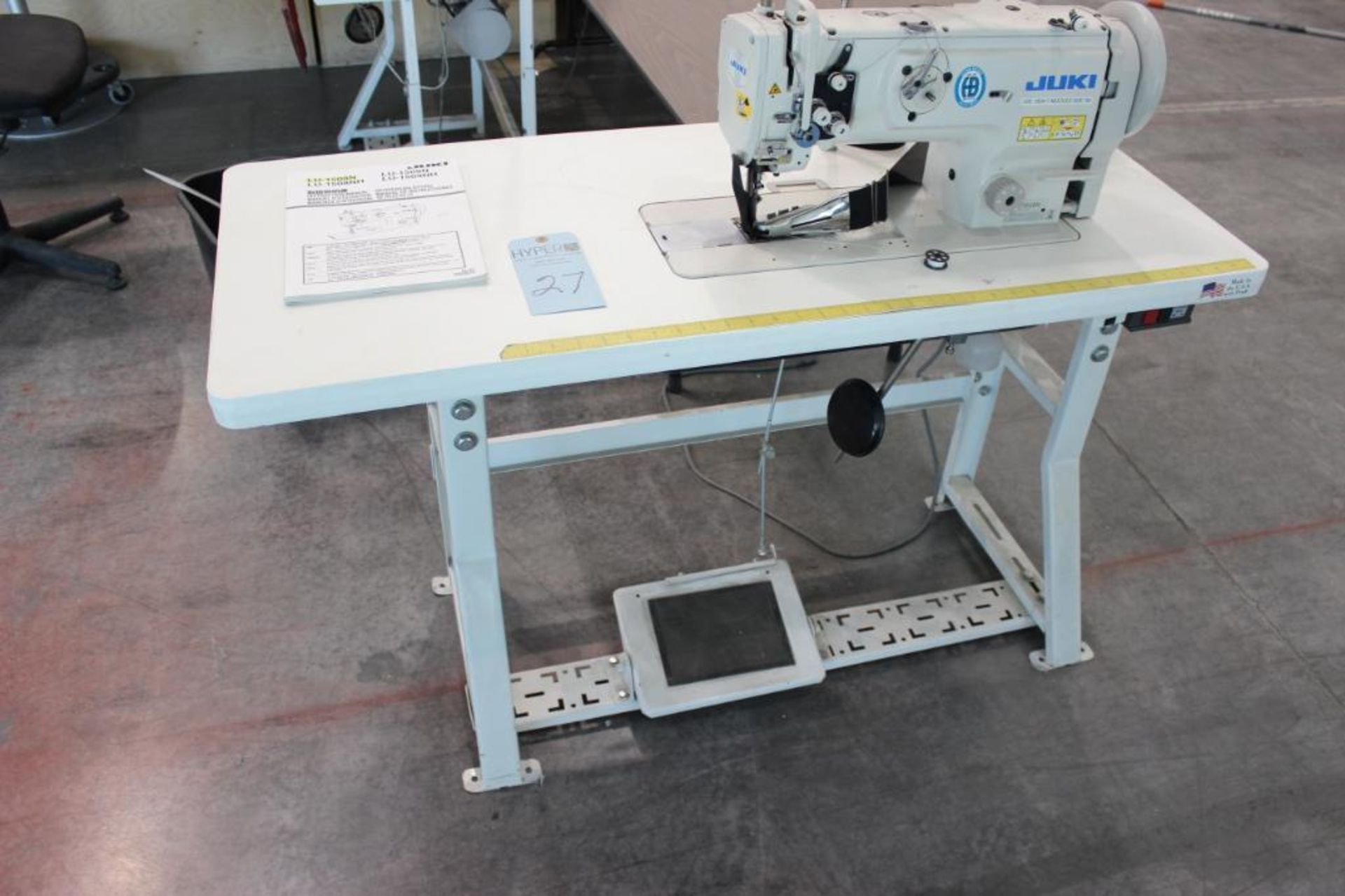 Juki model LU-1508N sewing machine s/n 3L85A01166 w/Sewing Table - Image 2 of 5