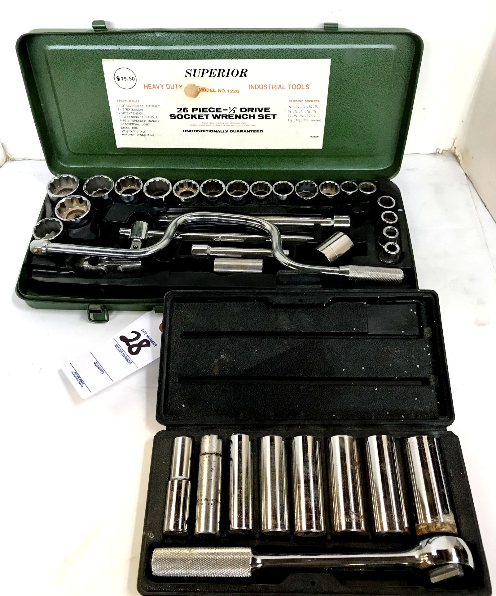 Superior 26Pc. Socket Wrench Set & Stanley 9Pc. Socket Wrench Set