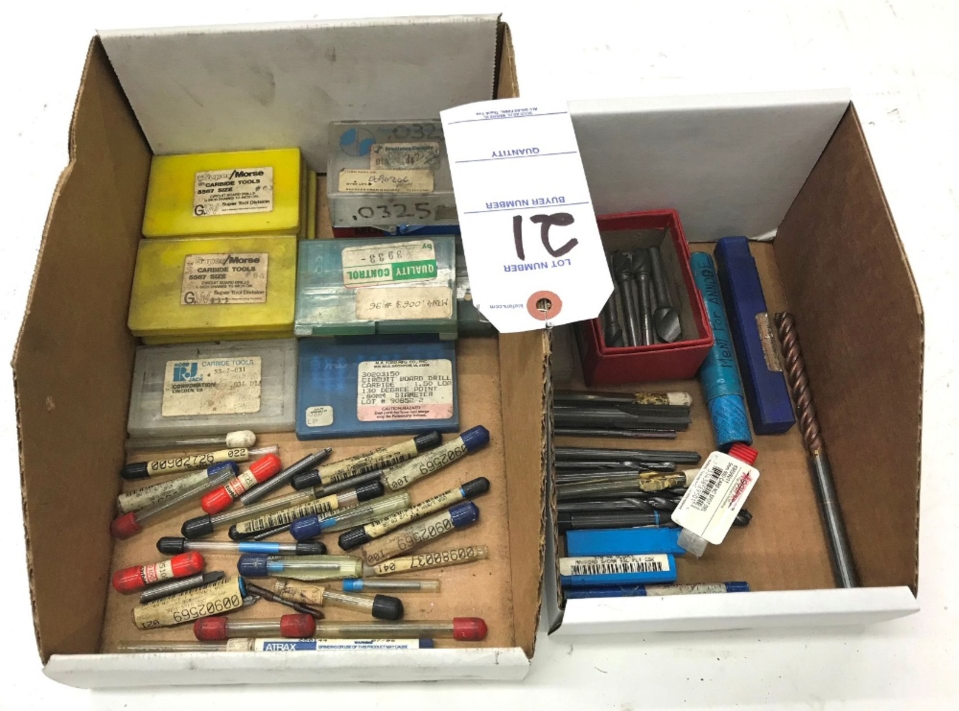 Lot Asst. Carbide Endmills