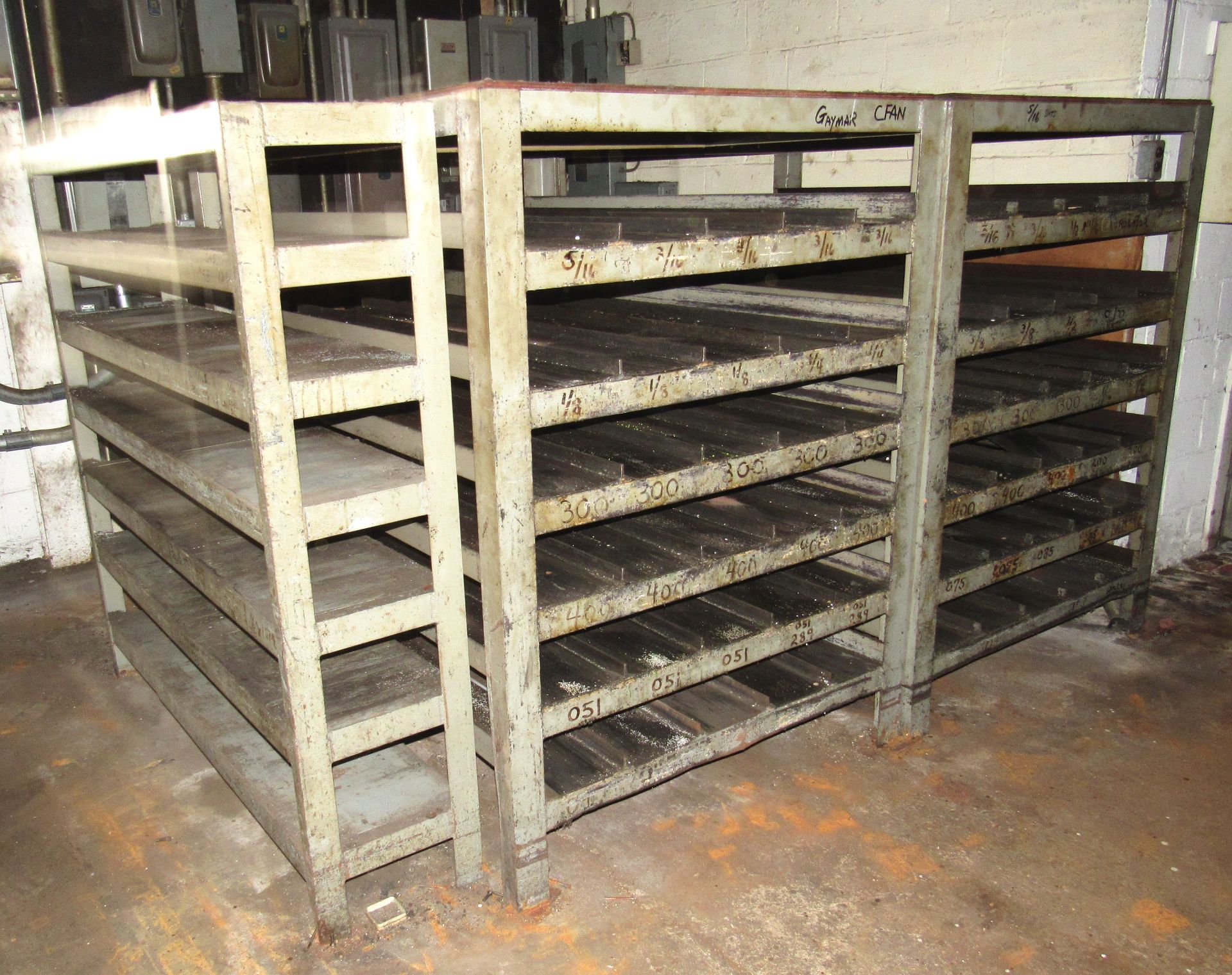 (5) Steel Material Racks