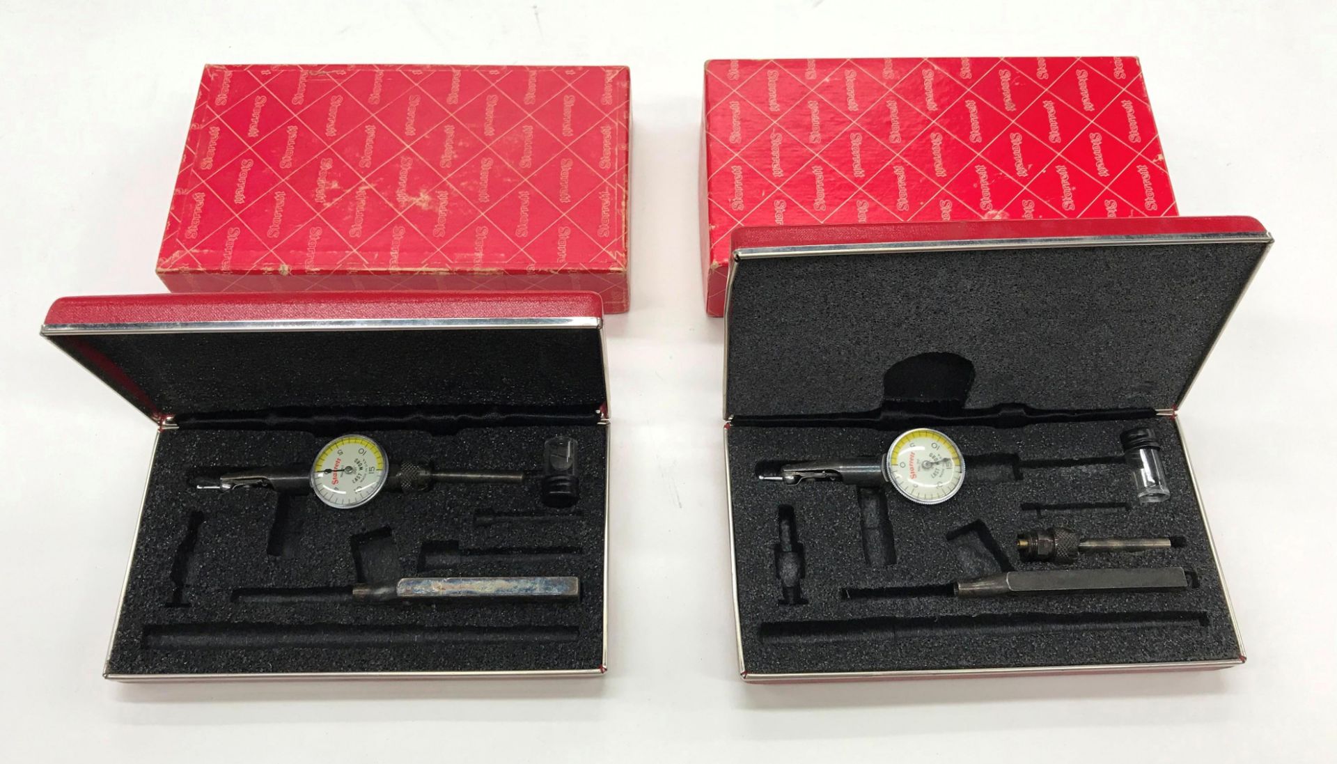 (2) Starrett "Last Word" Cat.711-GPS Indicator w/Case