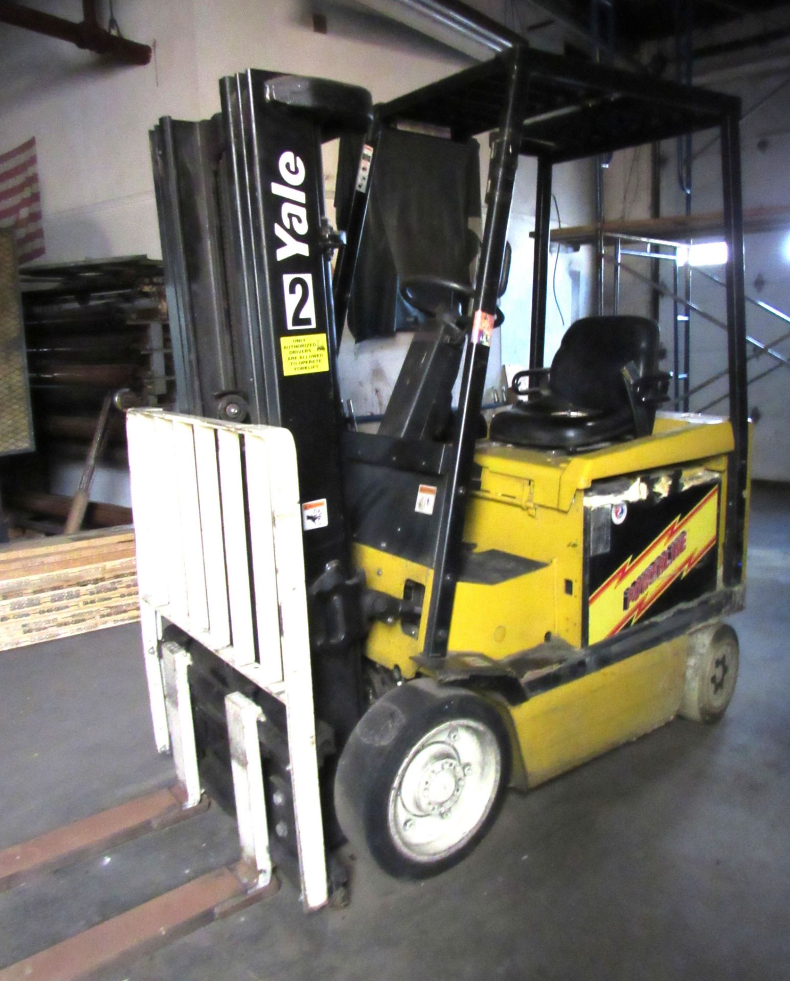 Yale Mod. ERCO50RGN36TE082 5000# Electric Forklift - S/N E108V15363Y,(New 2000) 189" Max. Lift, - Bild 2 aus 9