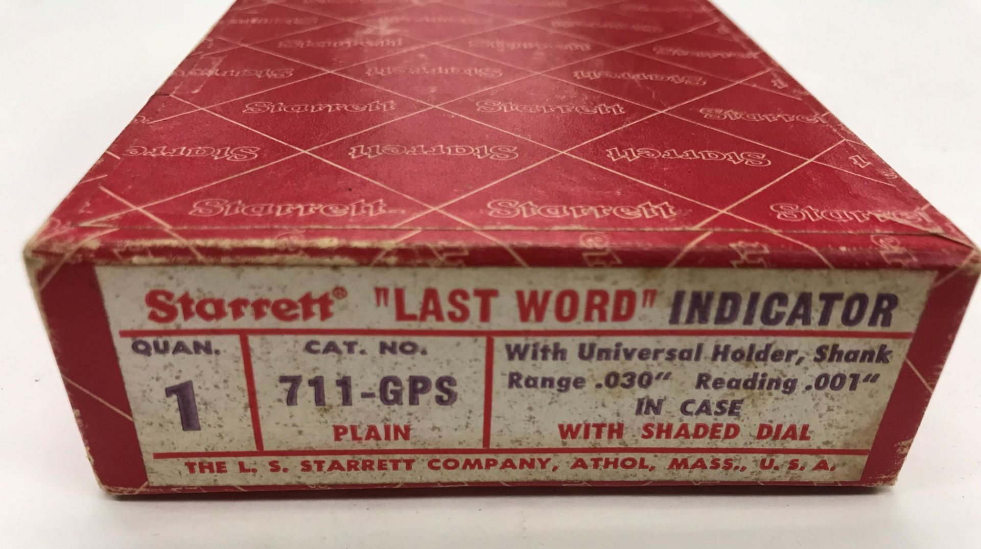 (2) Starrett "Last Word" Cat.711-GPS Indicator w/Case - Image 2 of 2