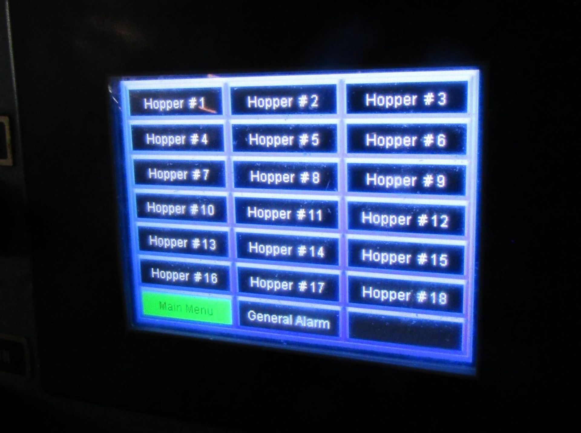 Foremost Hopper Feed LED Digital Control System w/ (18) Stainless Hoppers, Control Panel - Image 2 of 3