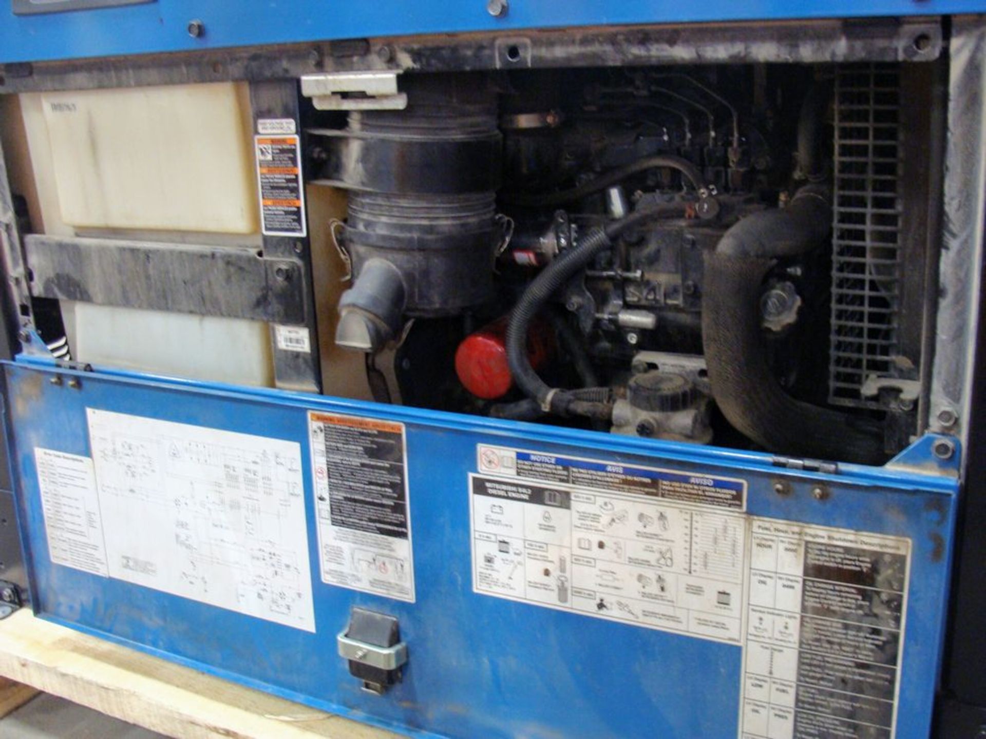 MILLER BIG BLUE 400 PRO DC WELDING GENERATOR, DIESEL FUEL, S/N MM450014R, 1,271HRS - Image 3 of 6